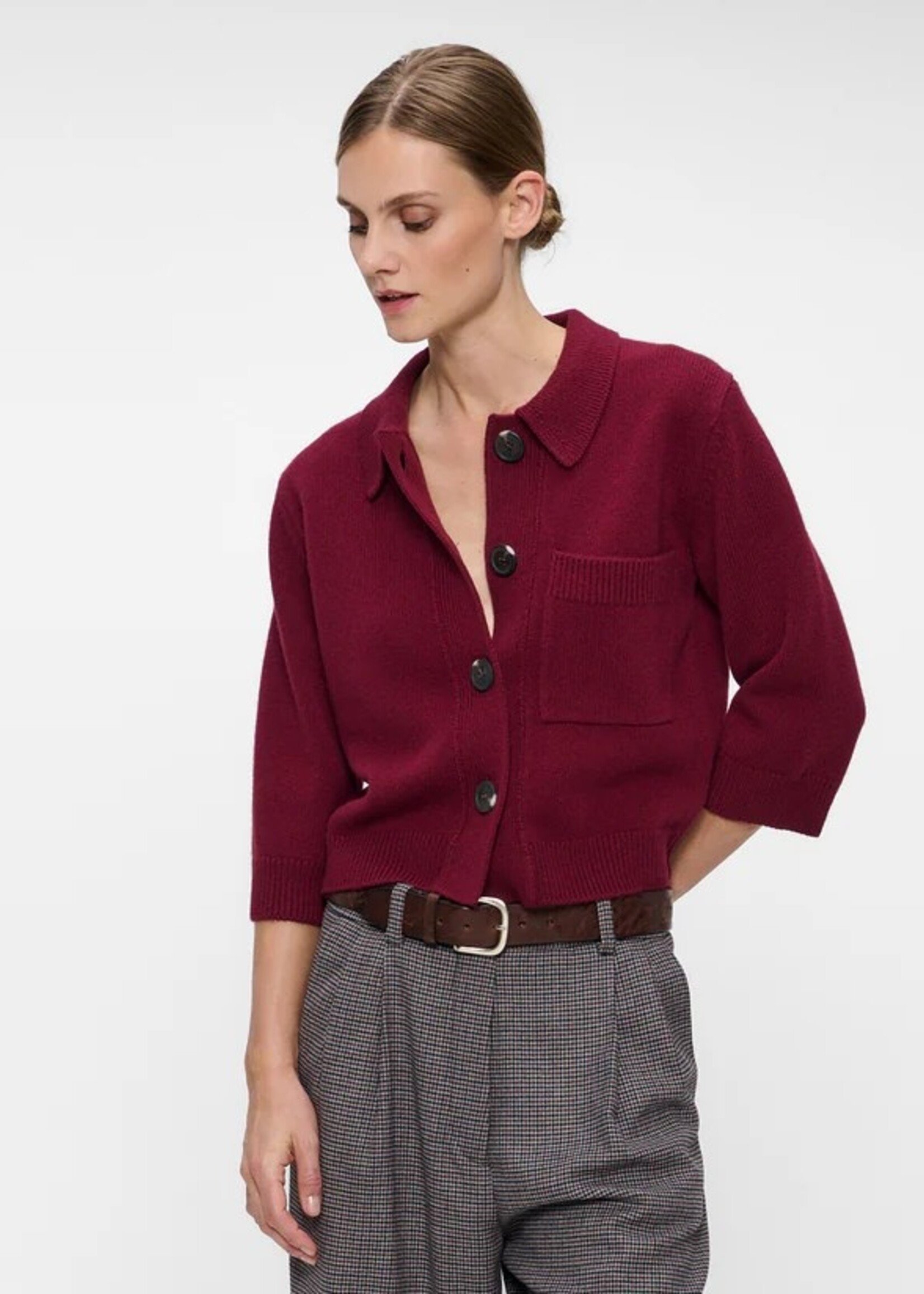 Zenggi Fine wool polo cardigan W03 2002 421