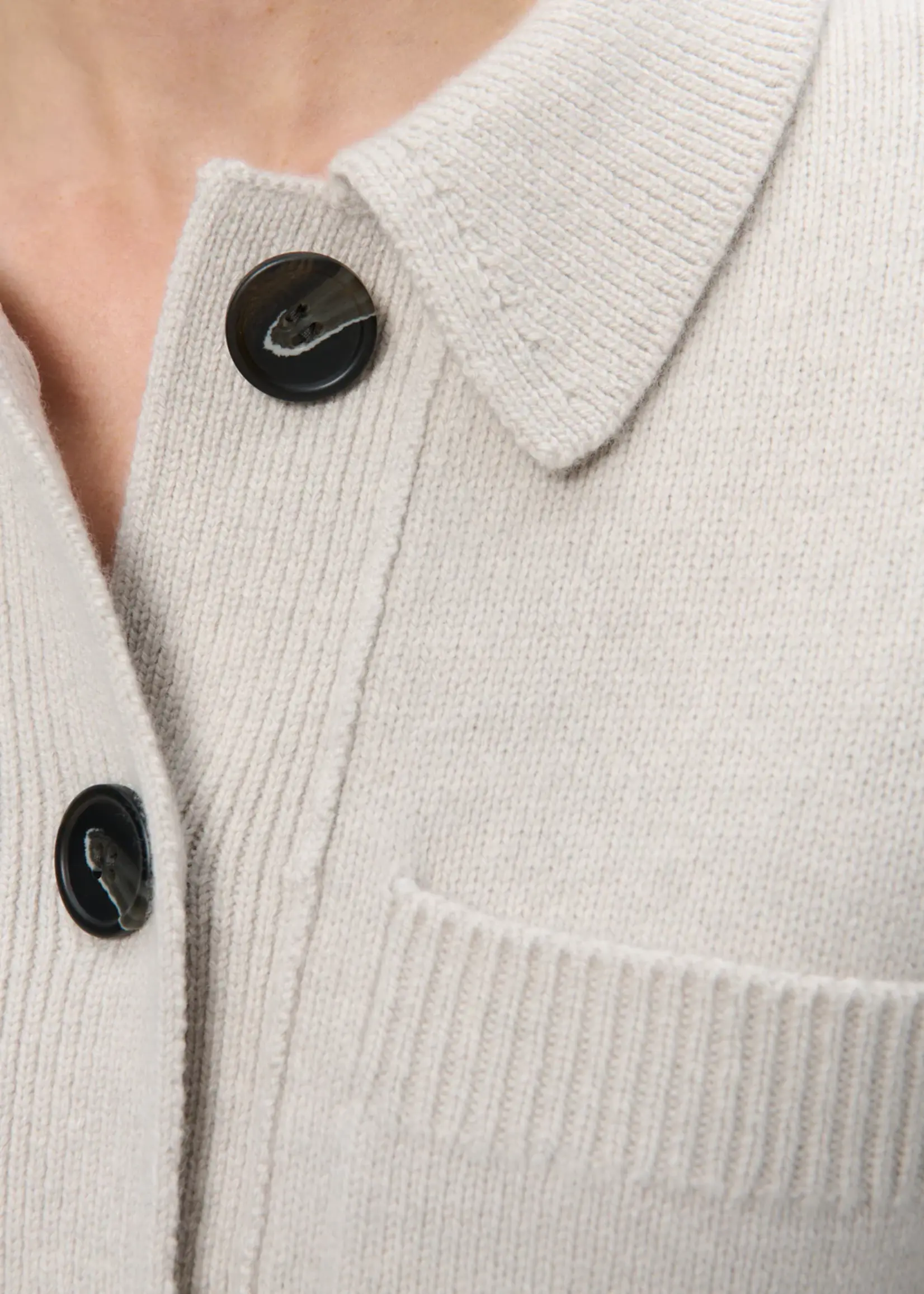 Zenggi Fine wool polo cardigan W03 2002 421