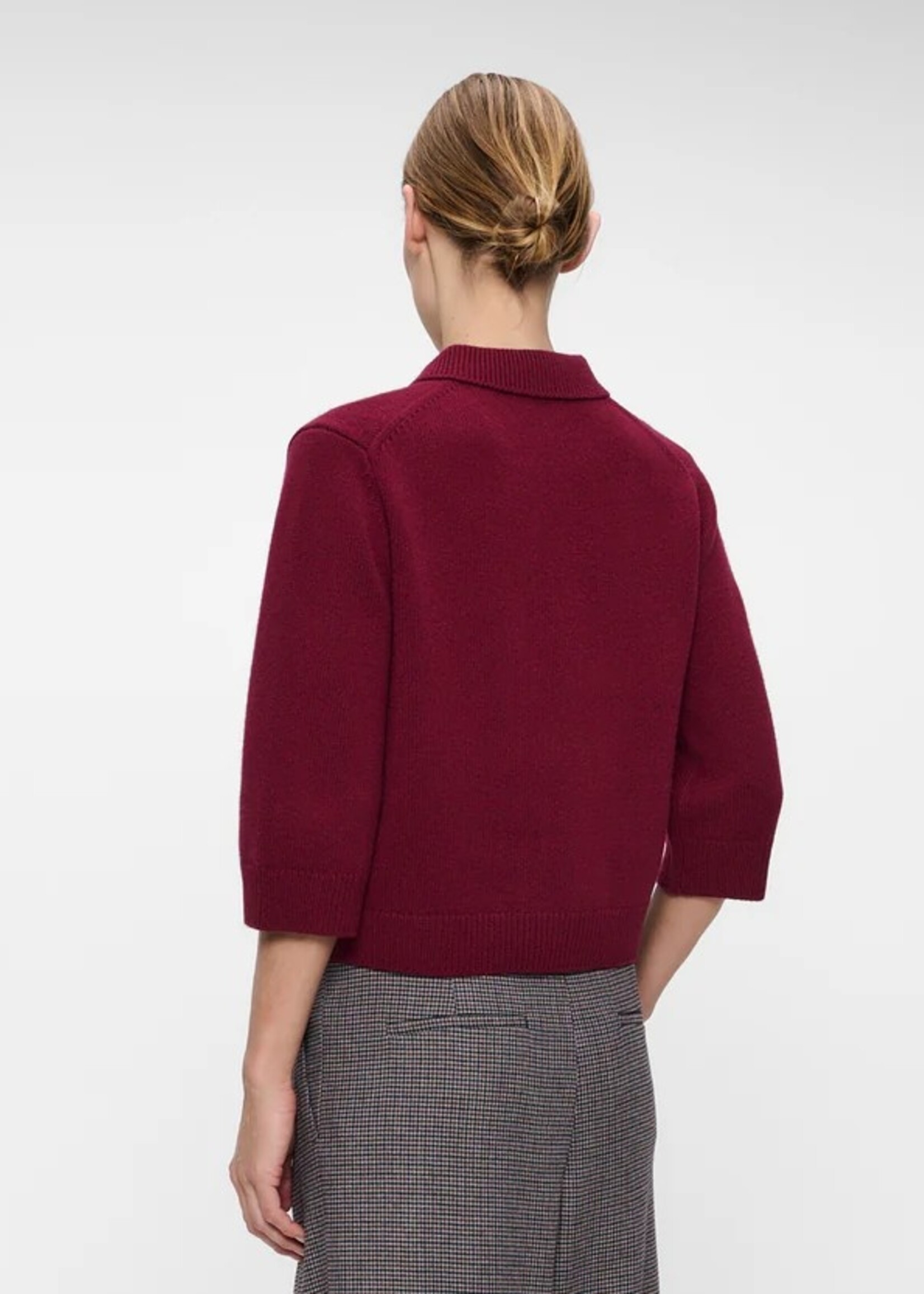 Zenggi Fine wool polo cardigan W03 2002 421