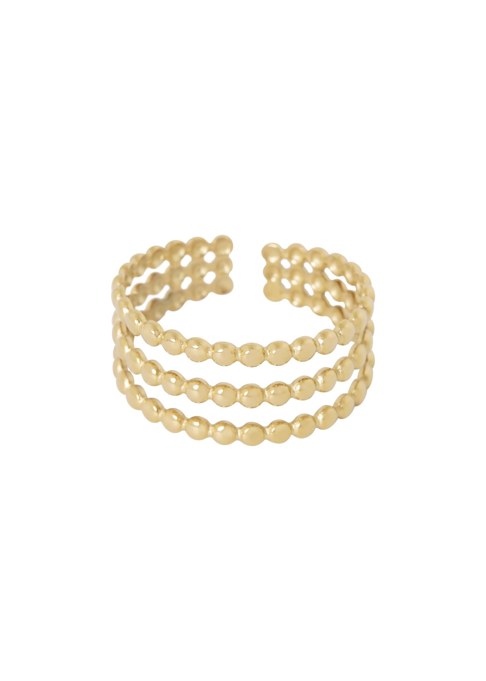 Ellen Beekmans 3 delige ring small balls