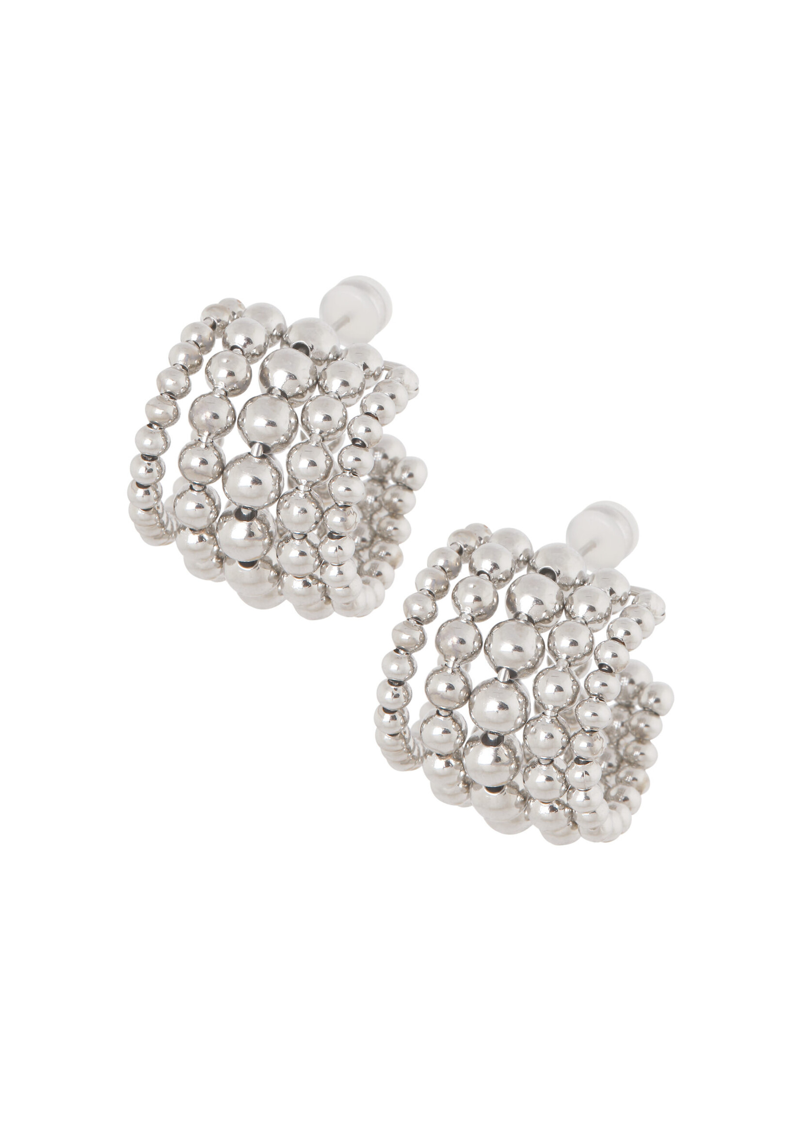 Ellen Beekmans Oorstekers small balls zilver