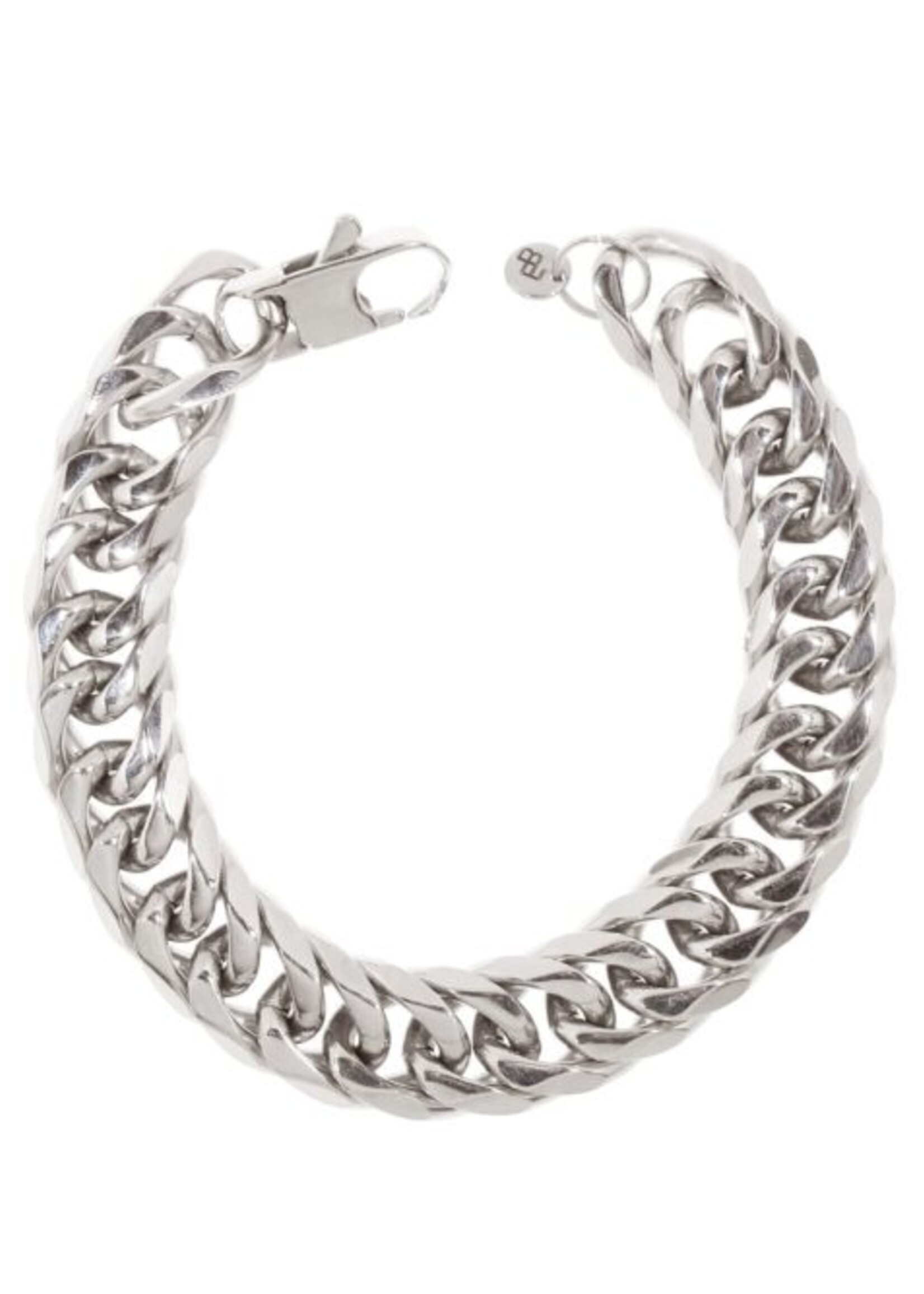 Ellen Beekmans Armband met grove schakel zilver