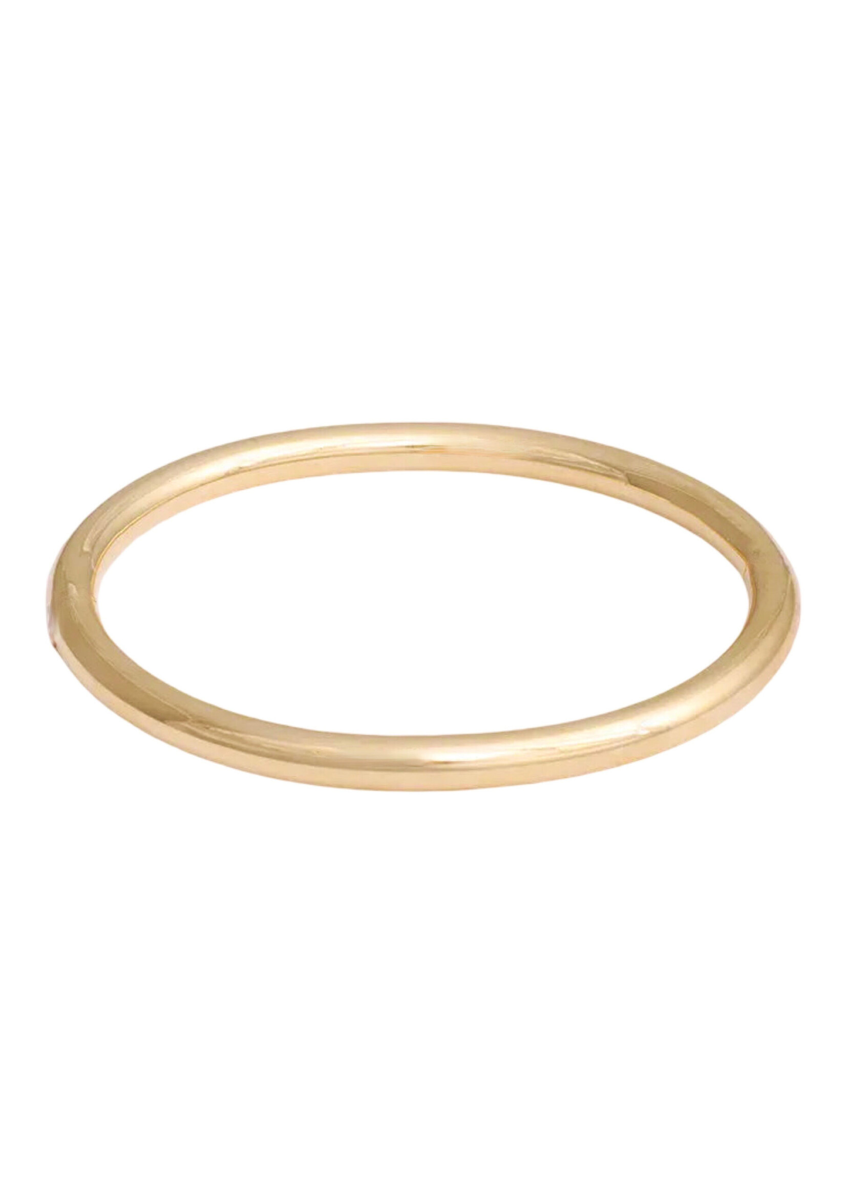 Ellen Beekmans ronde bangle verguld