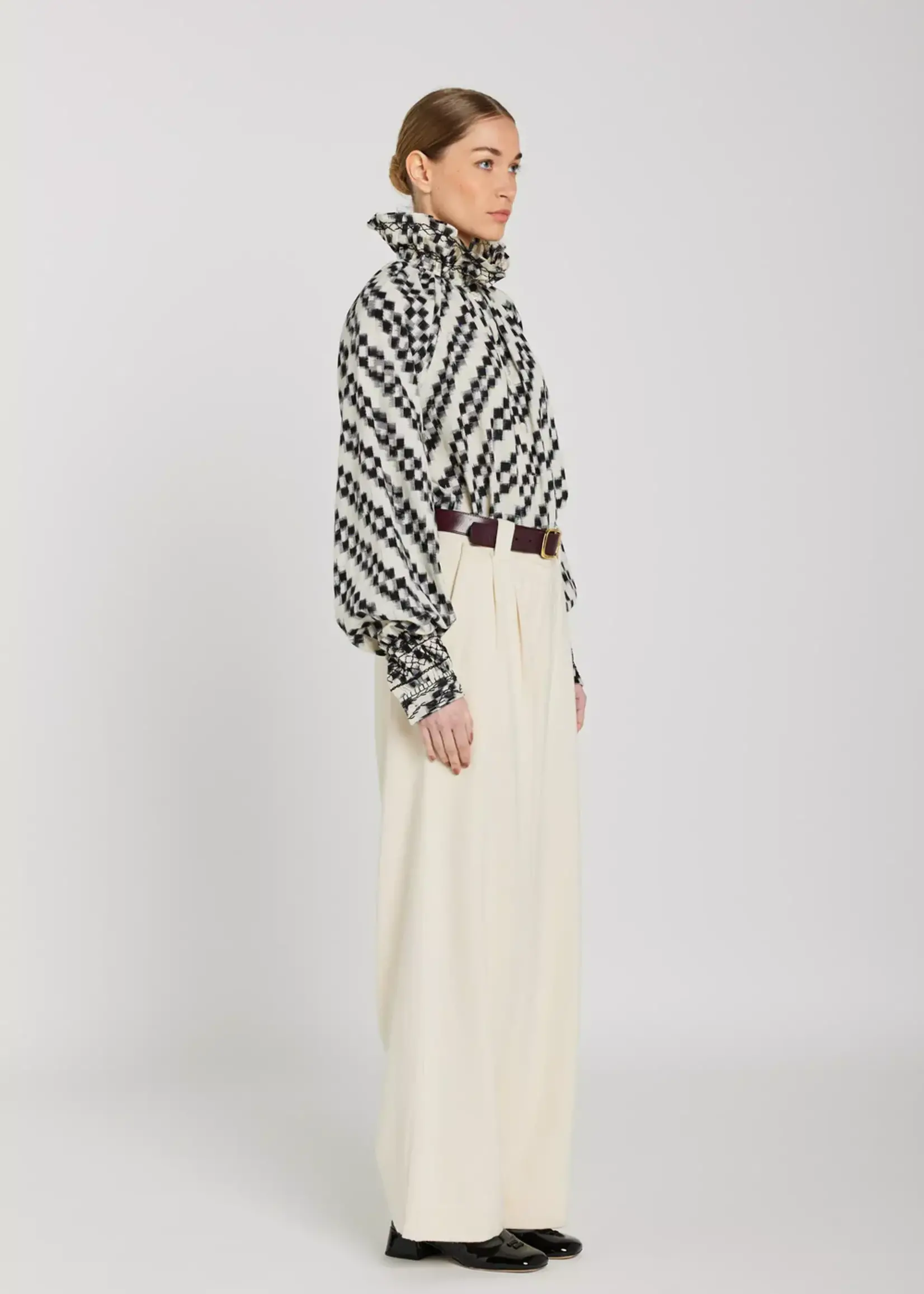V de Vinster Abril blouse ikat