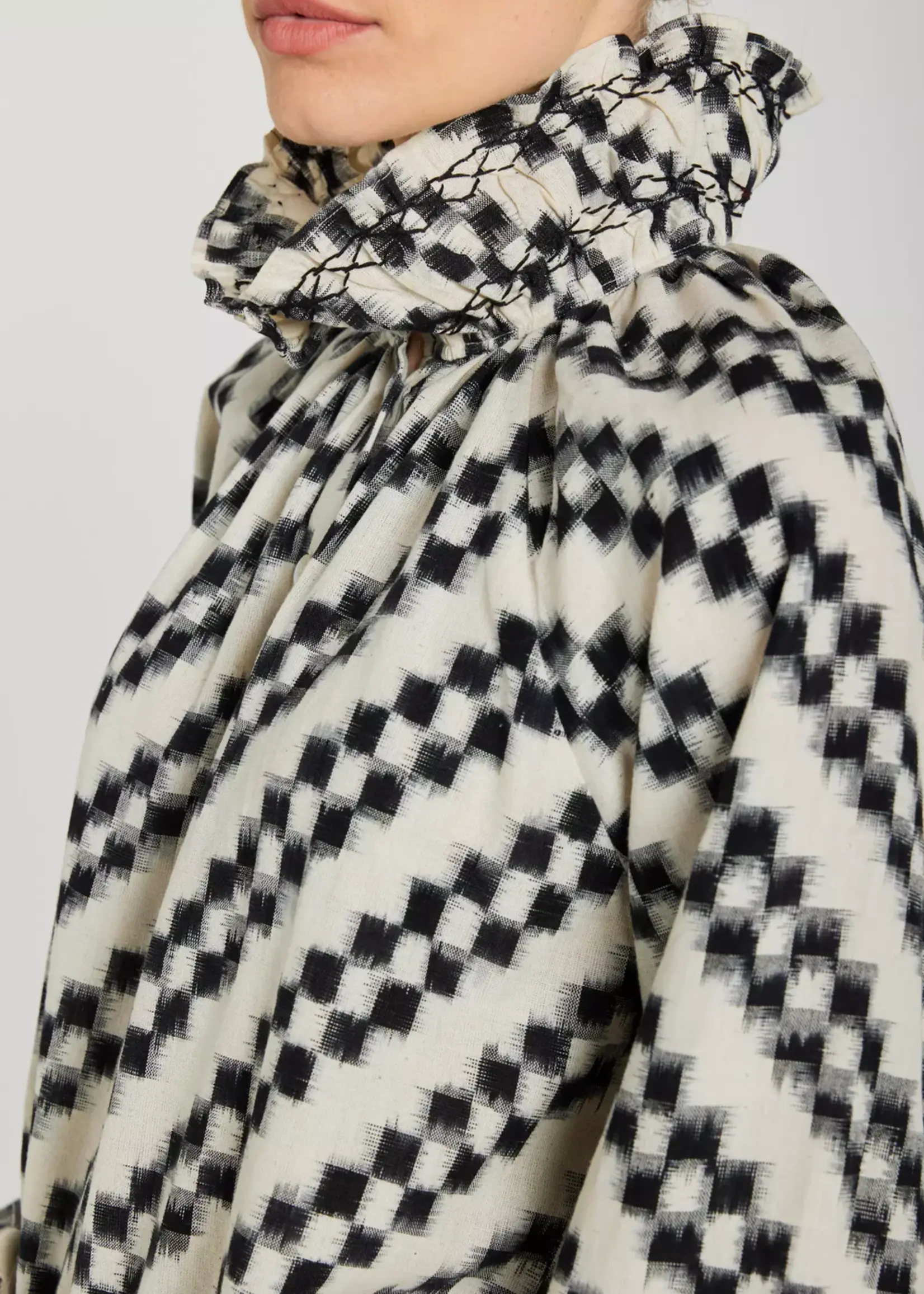 V de Vinster Abril blouse ikat