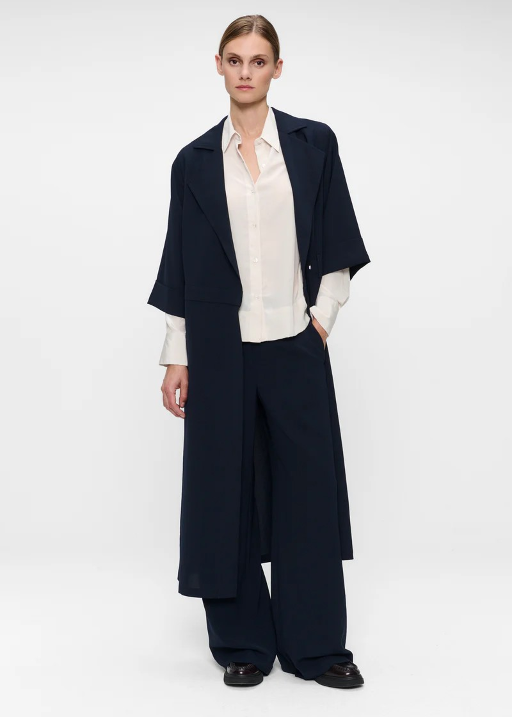 Zenggi jap crepe trench dress W01 1000 433
