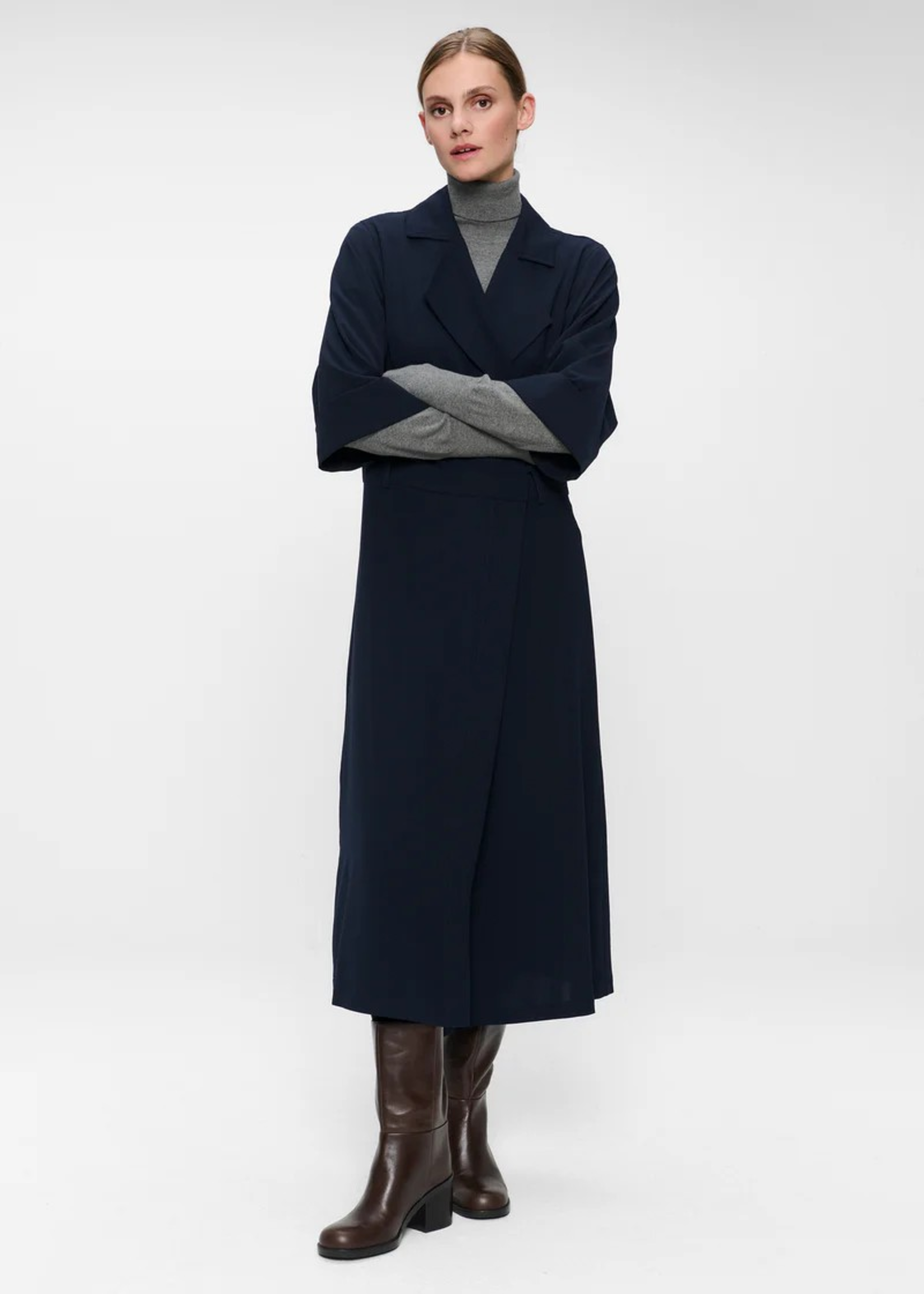 Zenggi jap crepe trench dress W01 1000 433