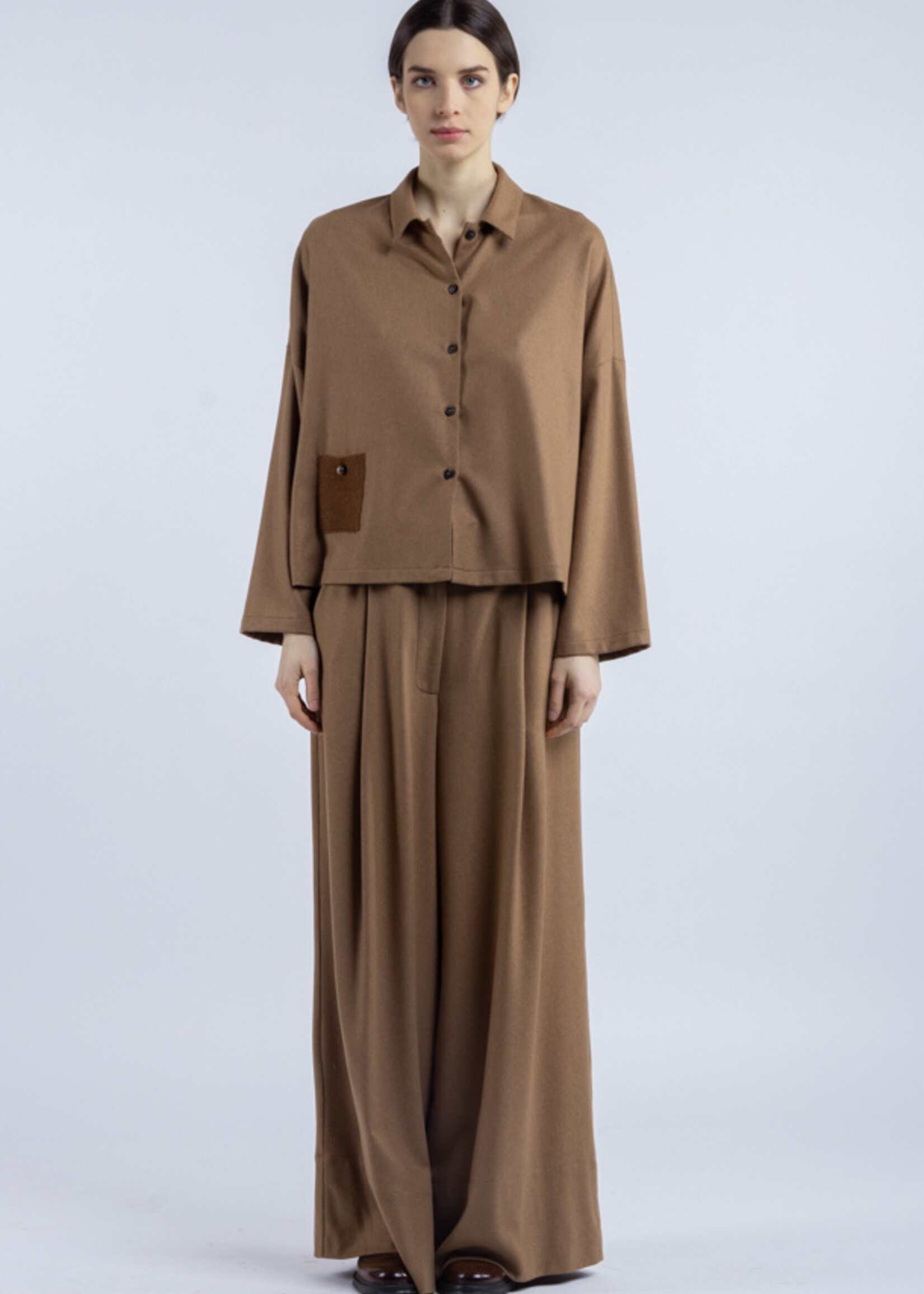 Phisique du role 25W046 Large pants in virgin wool viscose