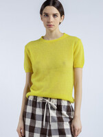 Phisique du role Phisique du role - 25W225 T-shirt in alpaca gauge/giallo limone