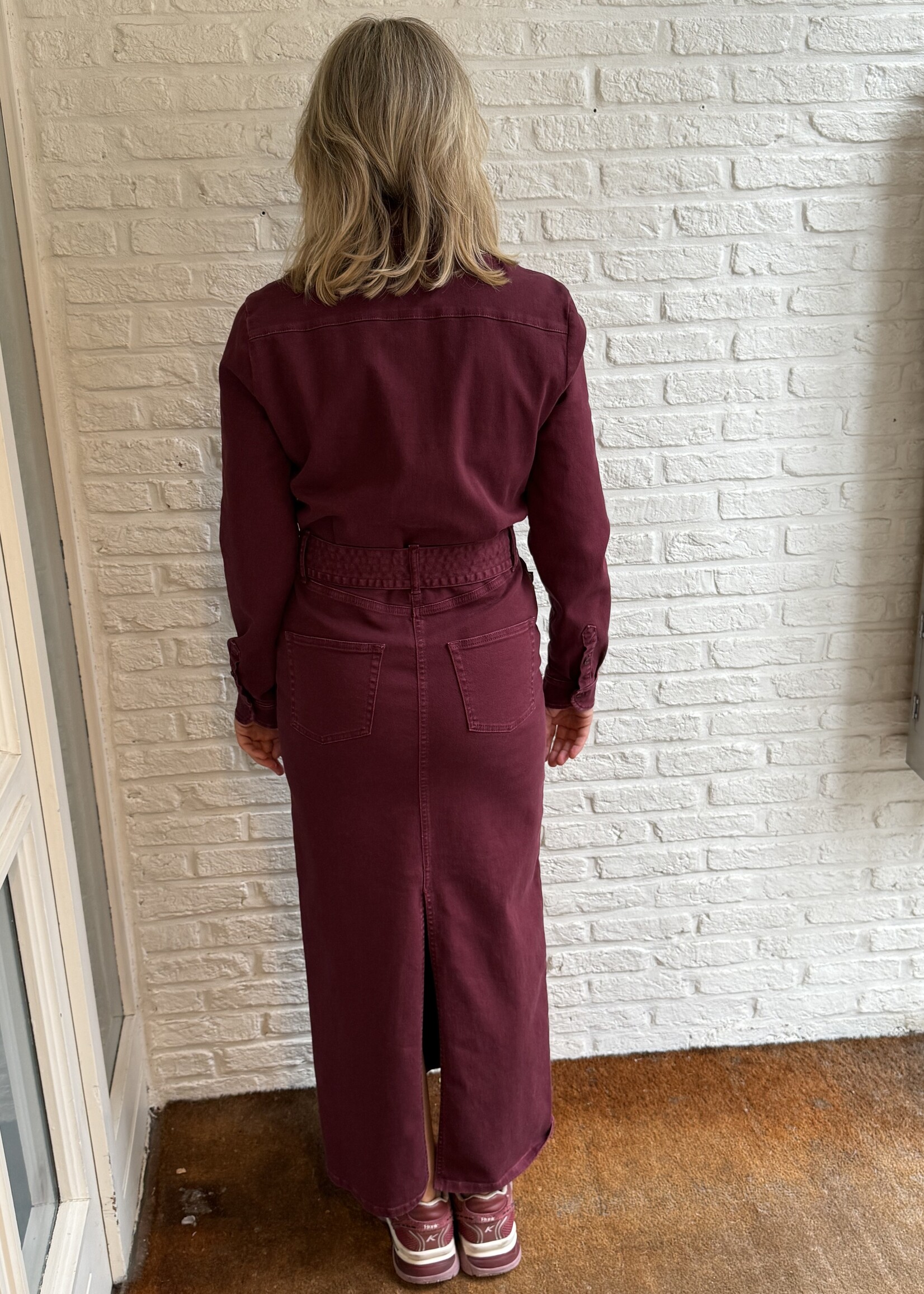 Just Eve Dress Ruby Maroon