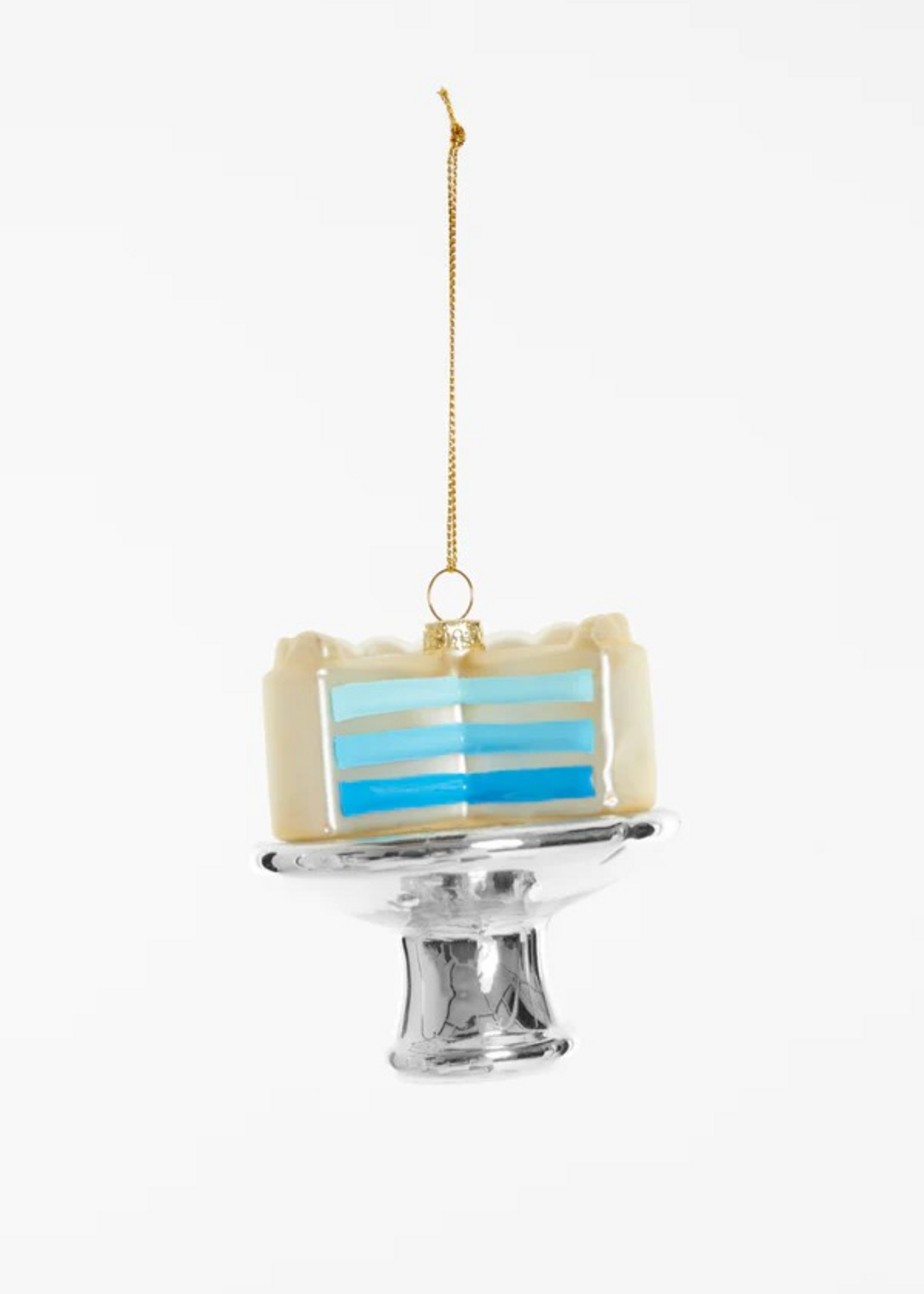 Yup in de boom Gender reveal taart blauw kerstornament