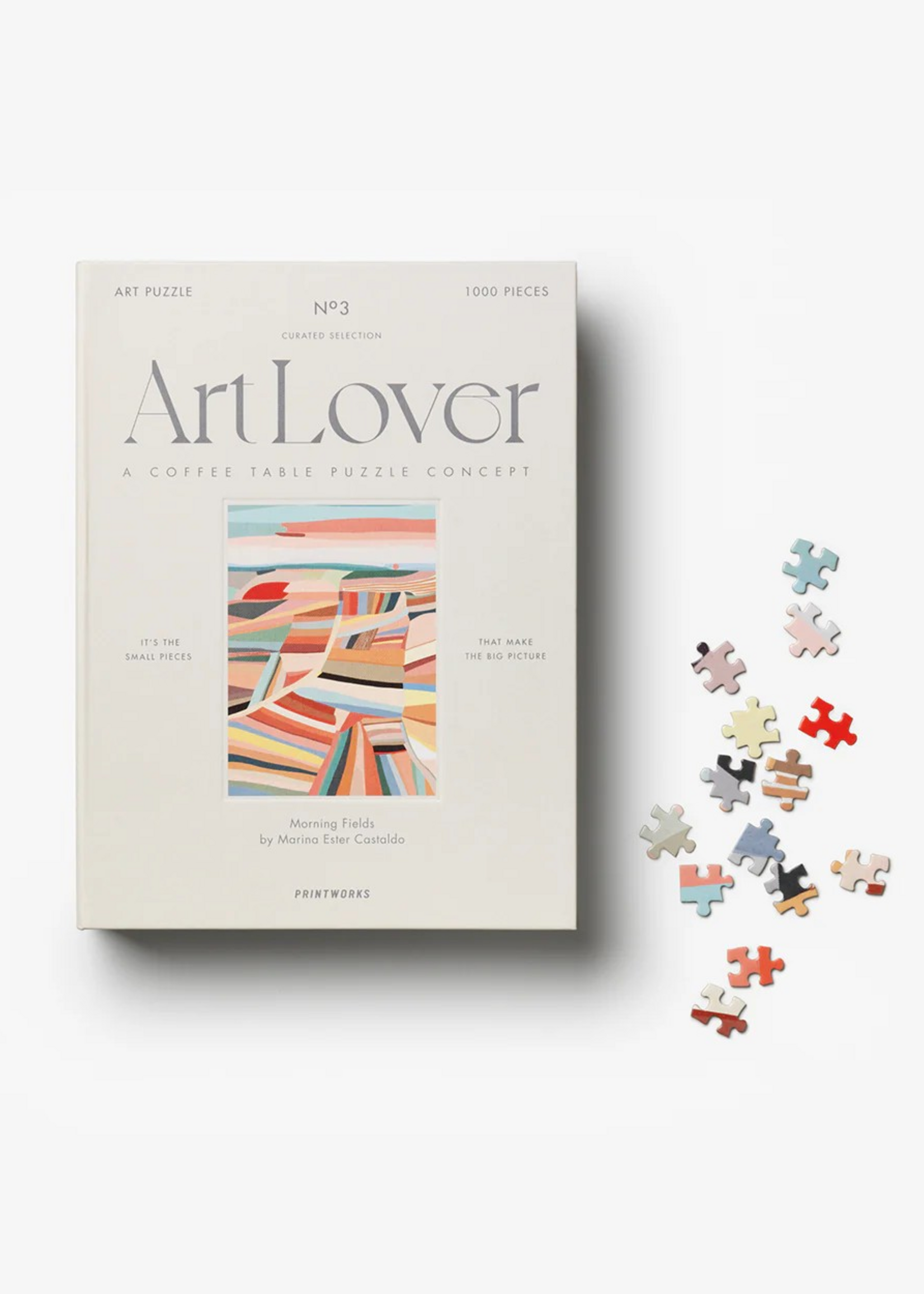Printworks Art lover book puzzle morning fields
