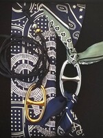 Nilu Nilu -  silk set blue white