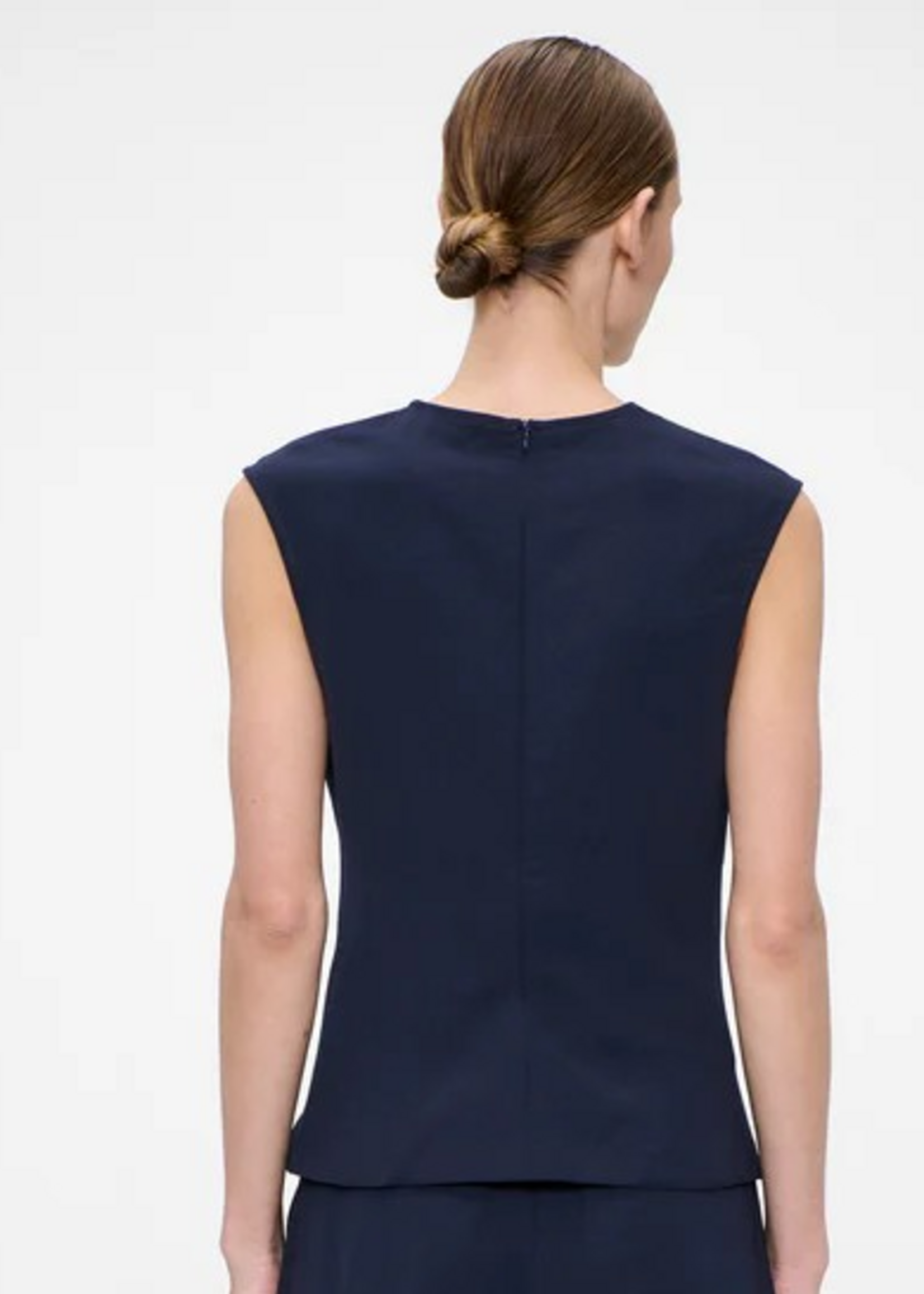 Zenggi Japanse crepe draped top X04 1002 643