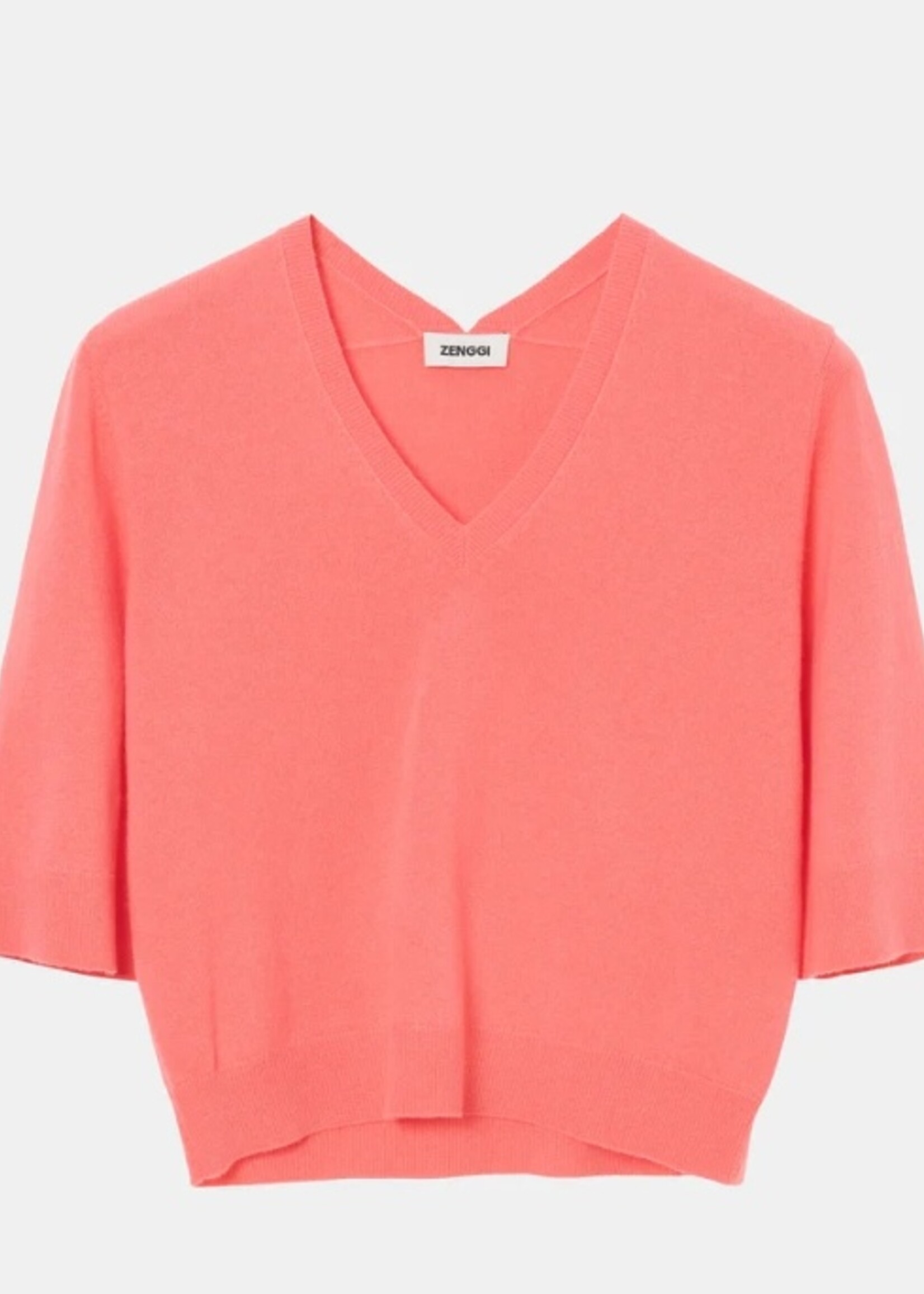 Zenggi Cashmere blend deep V top X03 1027 619