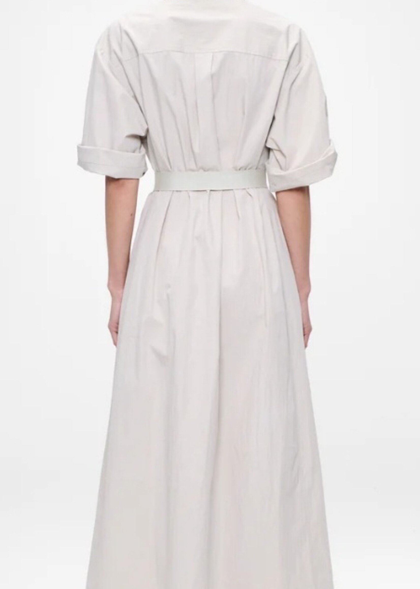 Zenggi Cotton nylon belted dress X0 1003 648