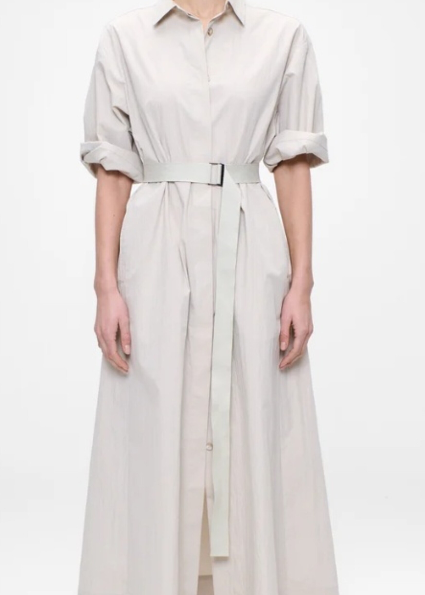 Zenggi Cotton nylon belted dress X0 1003 648