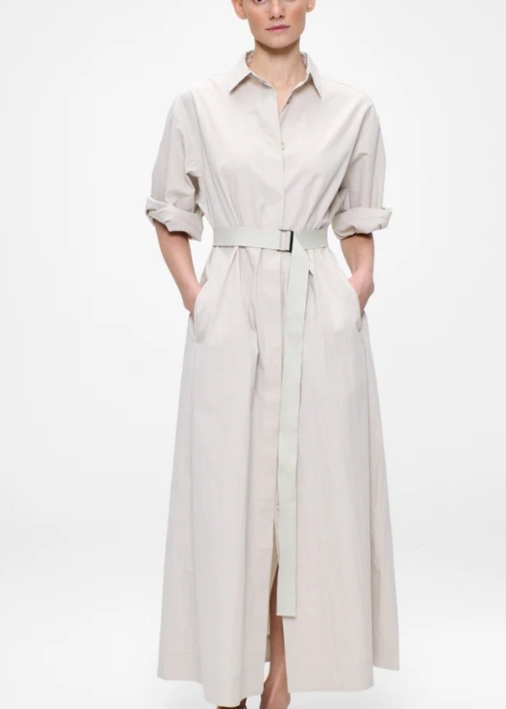 Zenggi Cotton nylon belted dress X0 1003 648