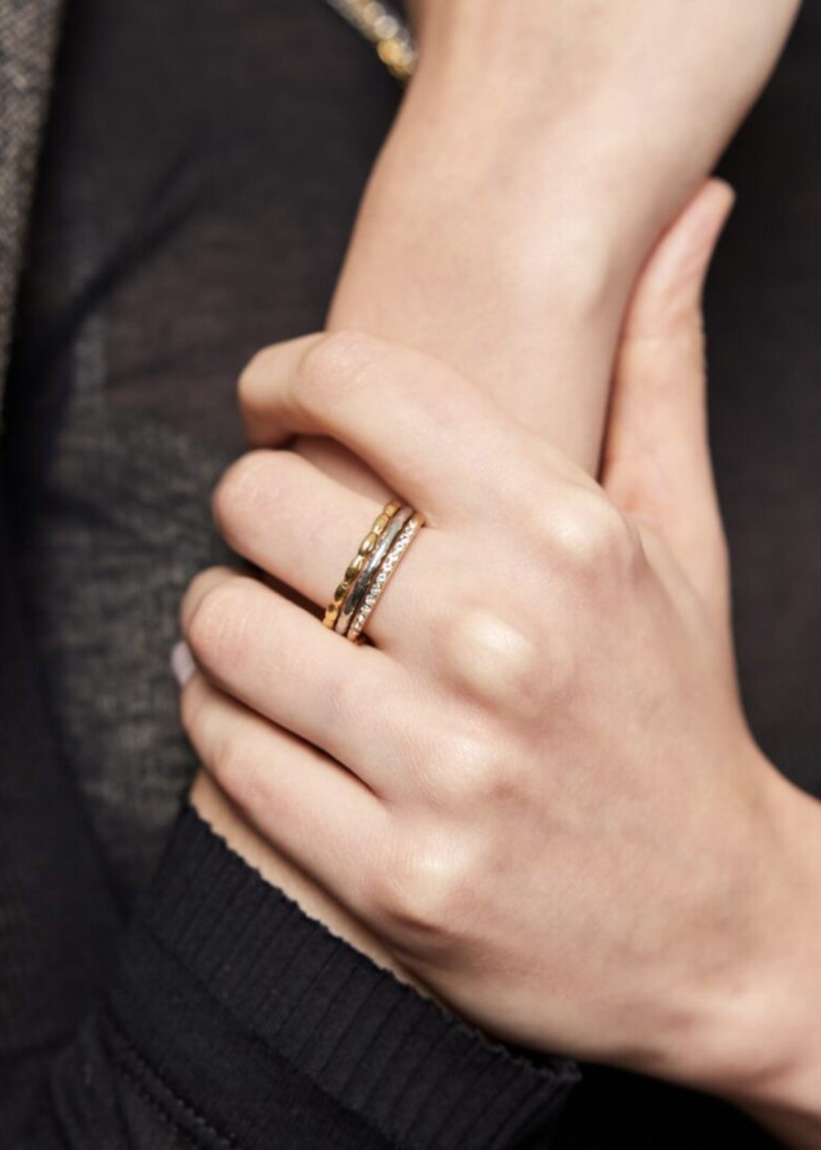 Ellen Beekmans 3 delige ring bicolor