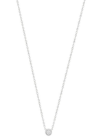 Ellen Beekmans Ellen Beekmans - Fijne ketting met strass steentje /zilver