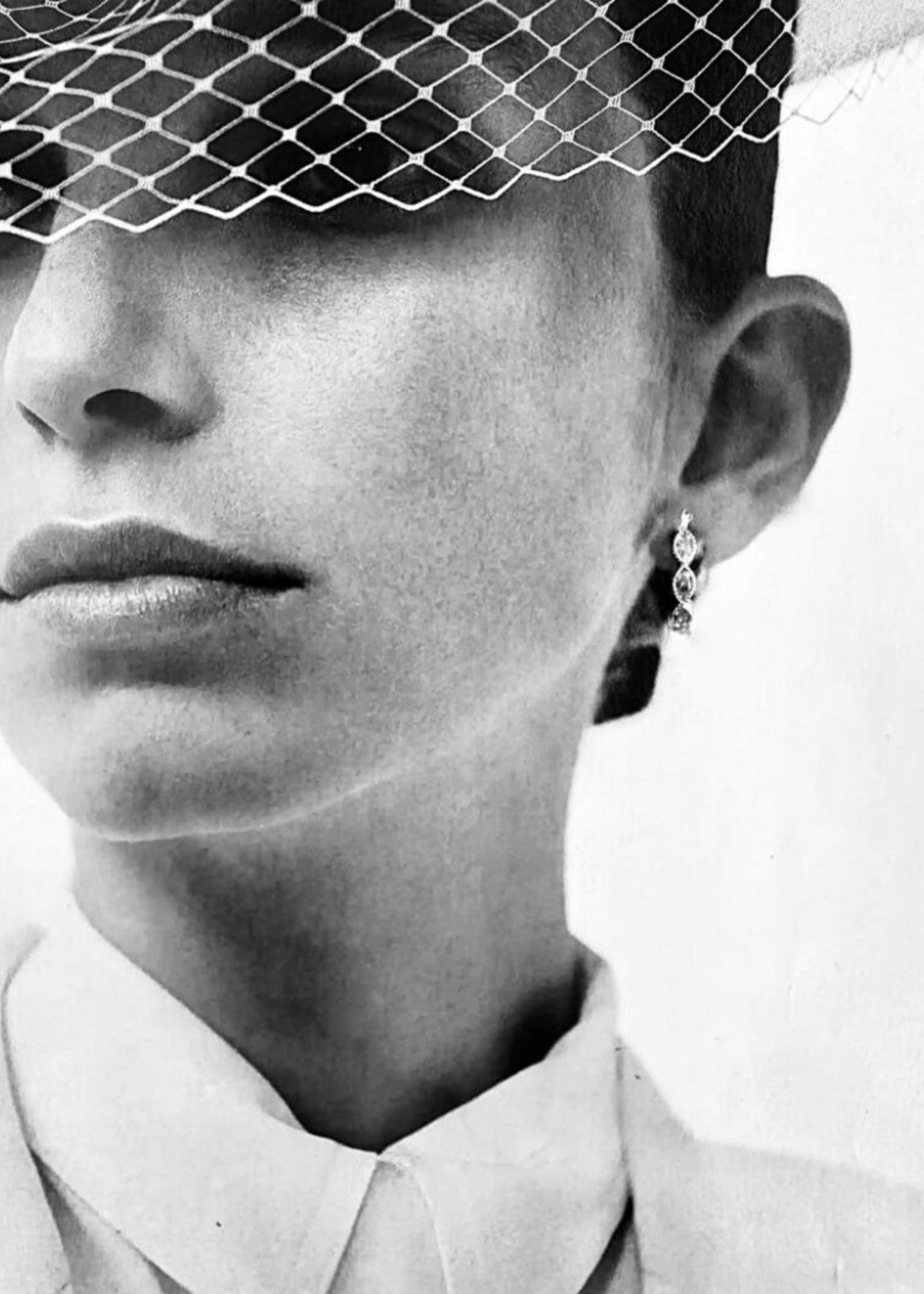 Ellen Beekmans Oorringetjes met steentjes /zilver