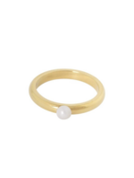 Ellen Beekmans Ellen Beekmans - Vergulde ring met pareltje 17