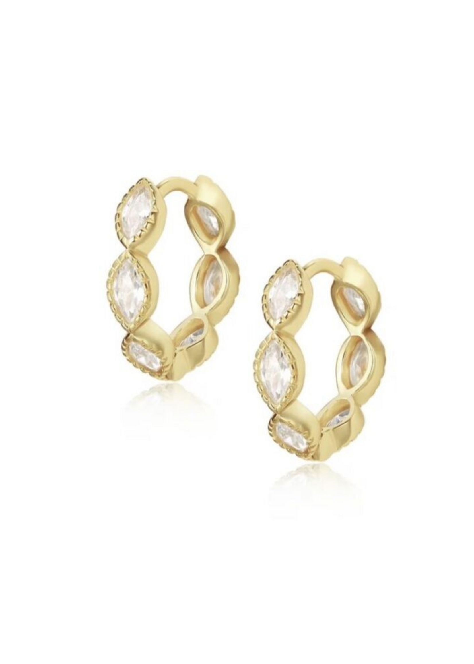 Ellen Beekmans Oorringetjes met steentjes more colours transparant