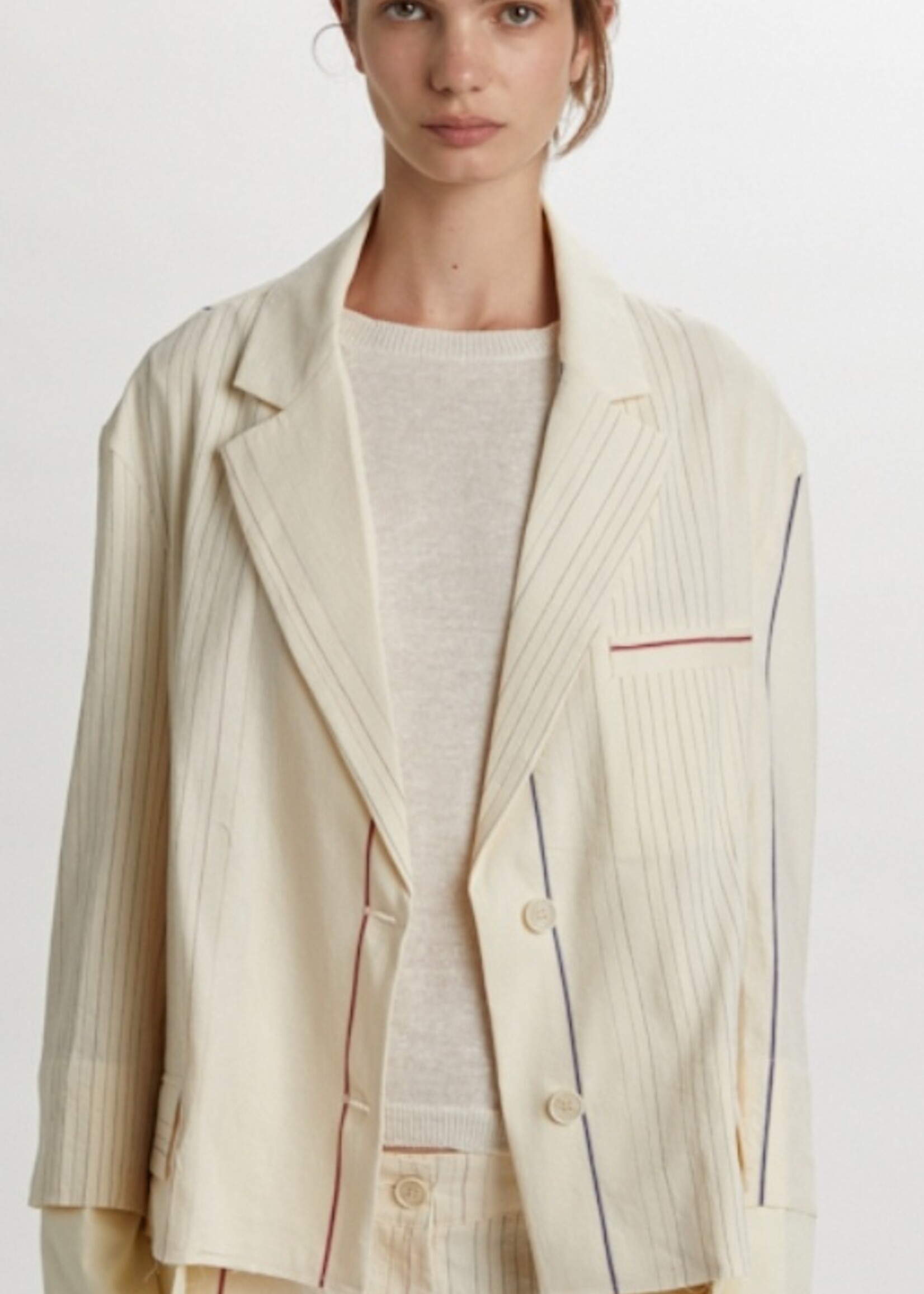 Phisique du role Cutted jacket cotton lined in pins 26P093