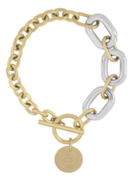 Ellen Beekmans Ellen Beekmans - Schakelarmband bicolor