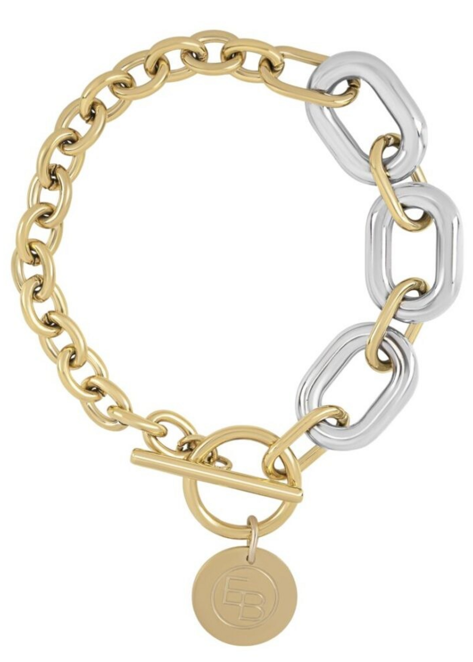Ellen Beekmans Schakelarmband bicolor