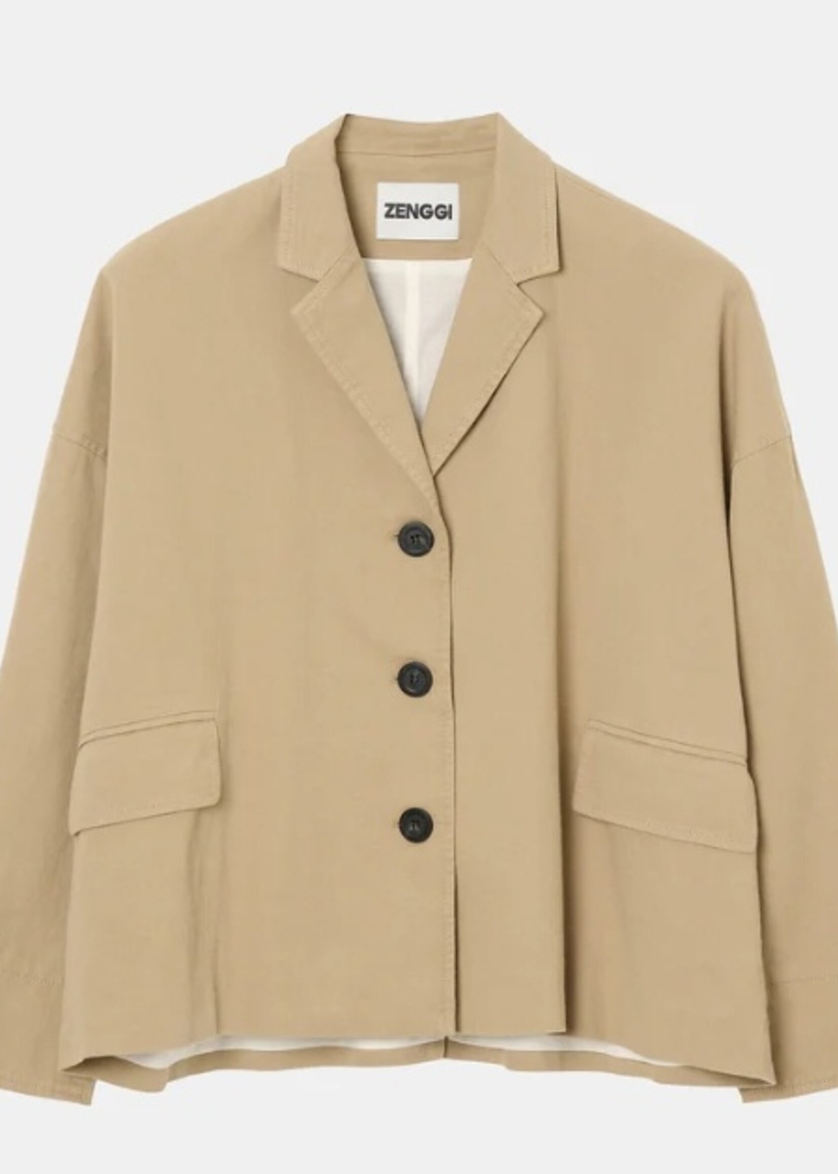 Zenggi Cotton twill loose jacket