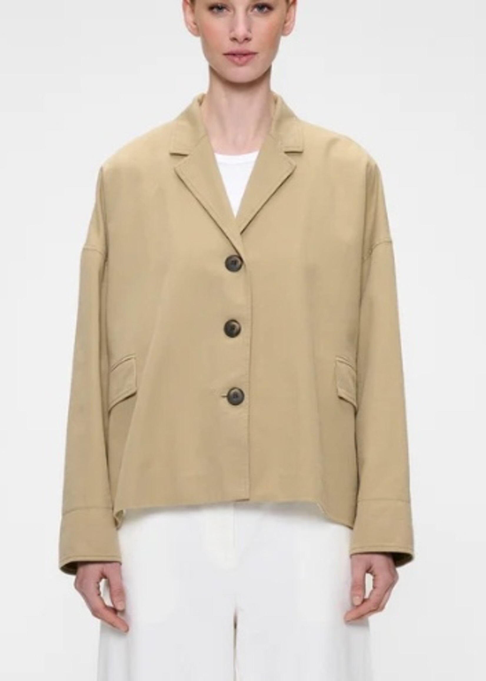 Zenggi Cotton twill loose jacket