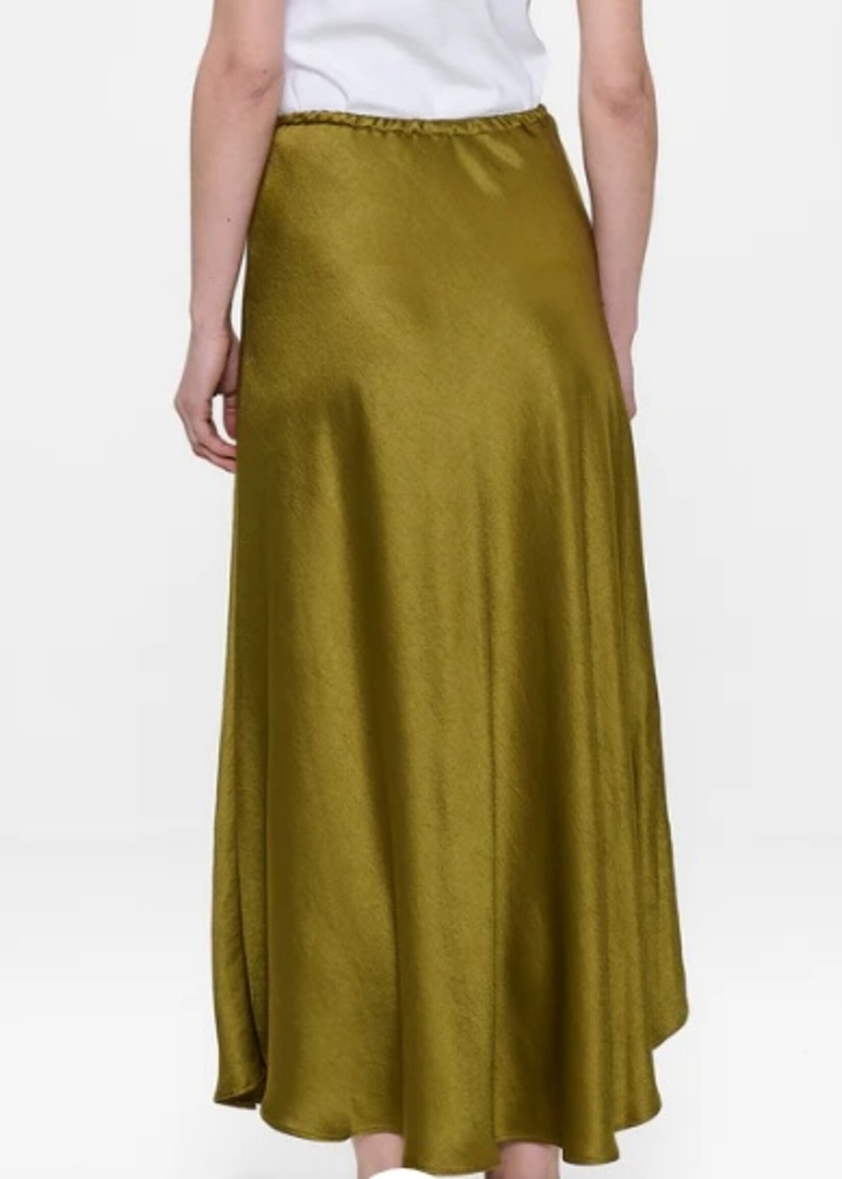 Zenggi Satin drawstring skirt