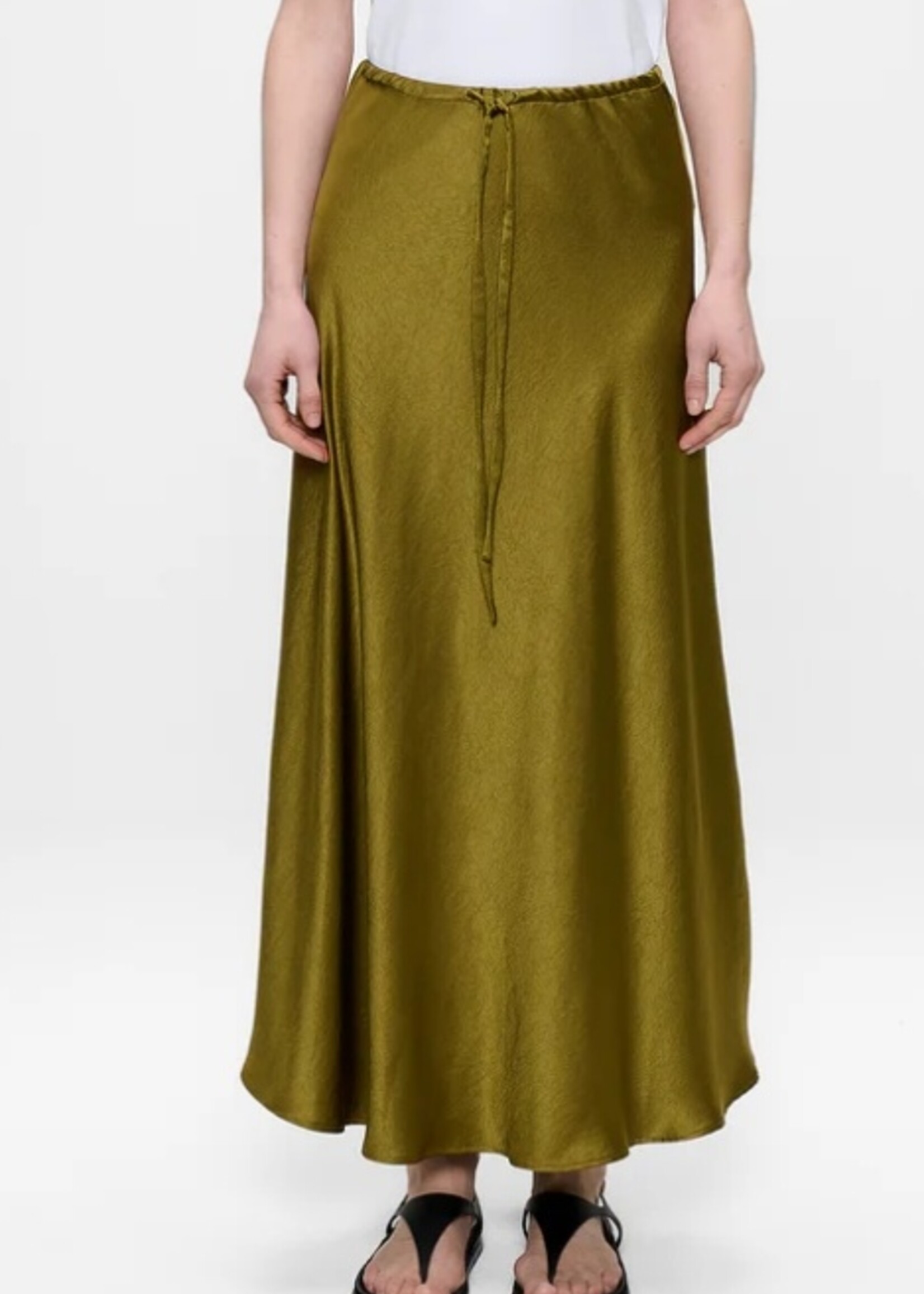 Zenggi Satin drawstring skirt