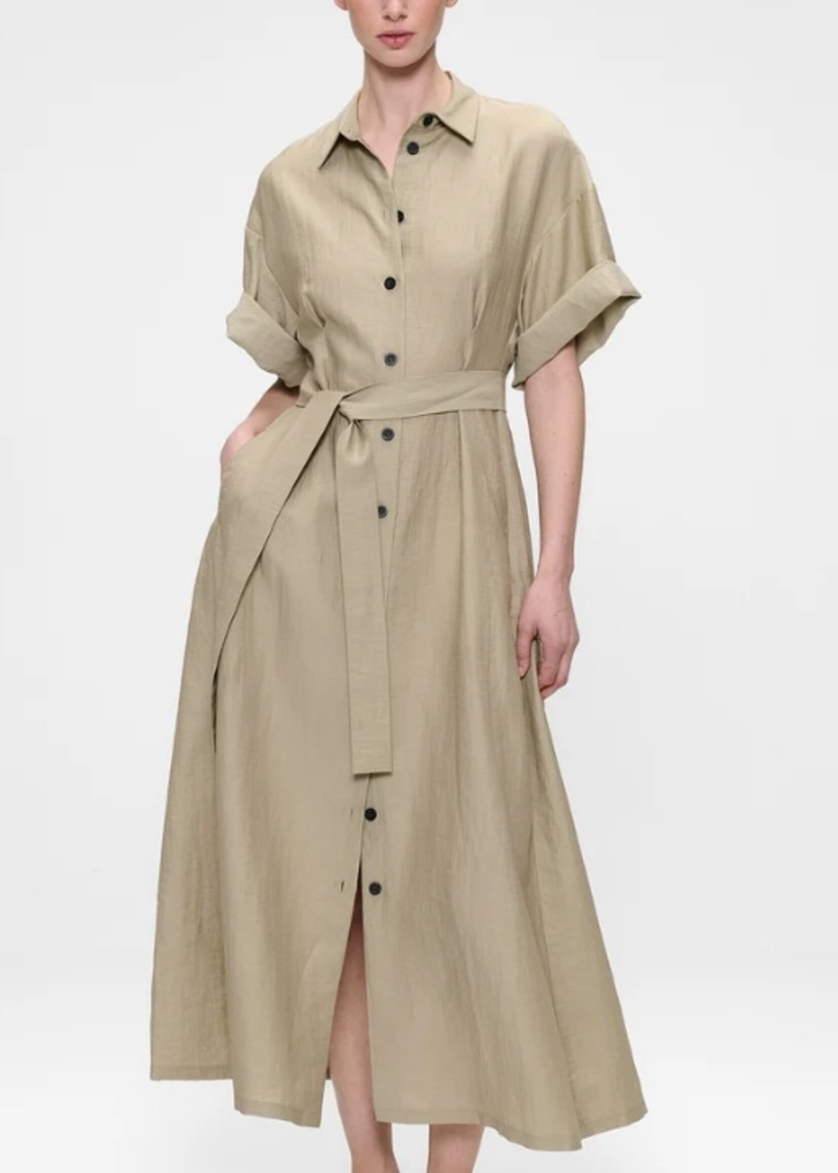 Zenggi Light linnen mix shirt dress X01 1001 646