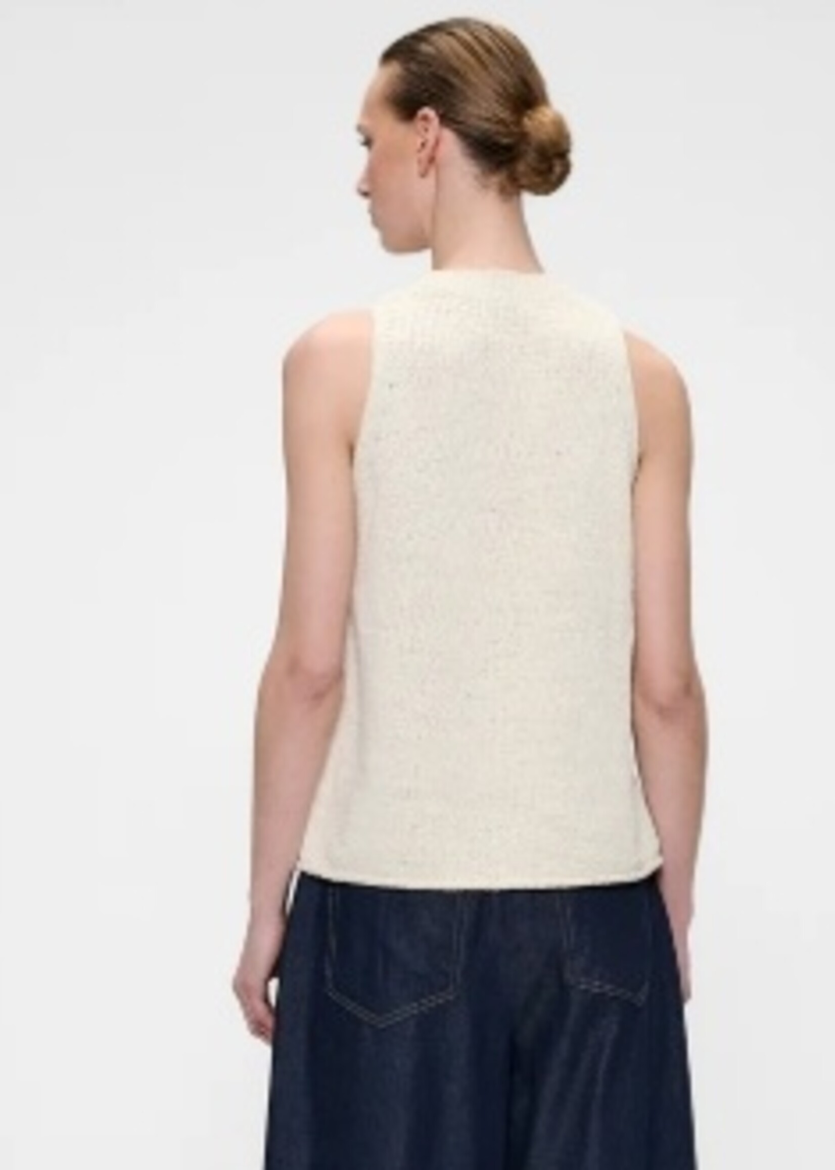 Zenggi Cotton tape sleeveless top