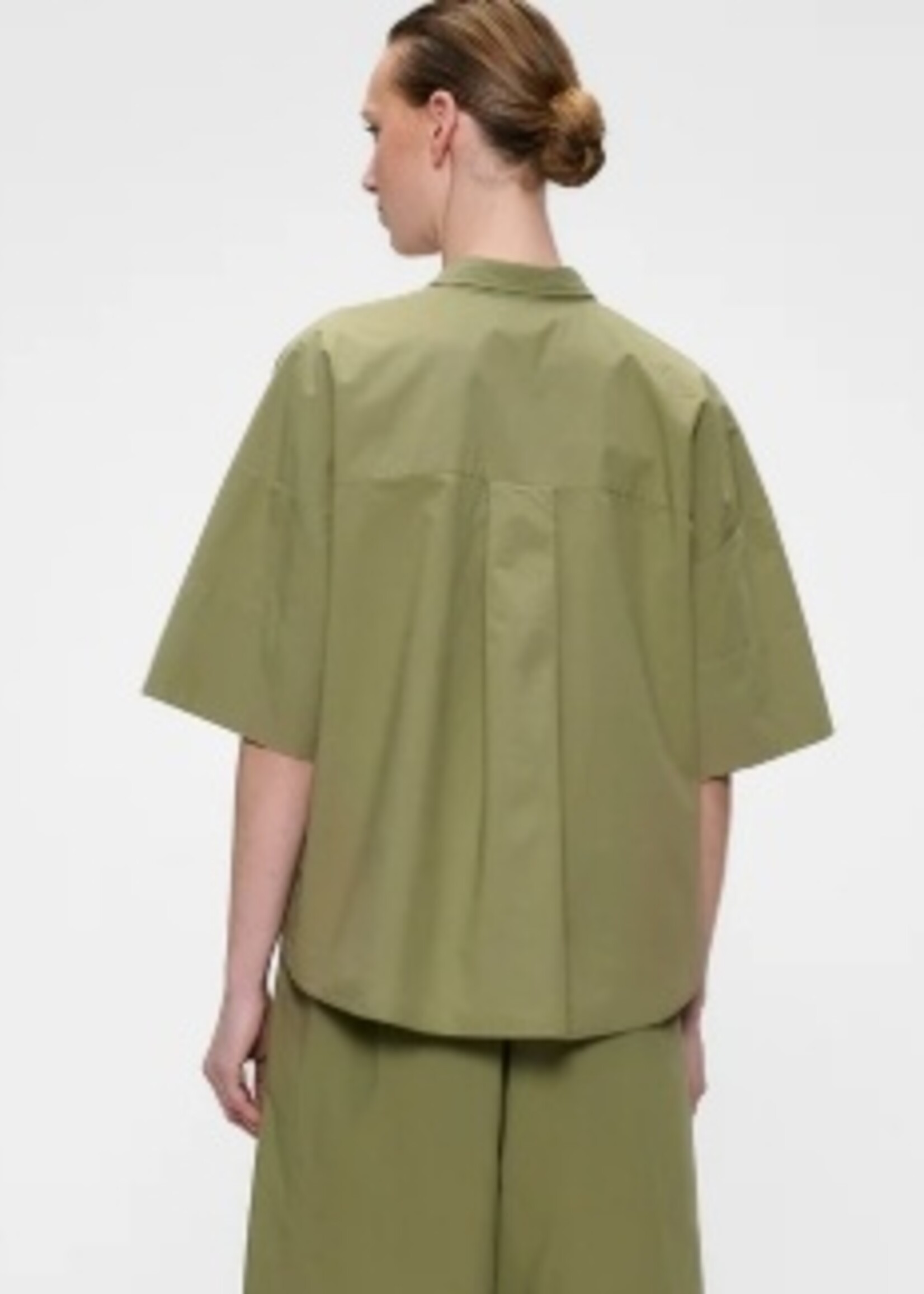 Zenggi Poplin boxy shirt