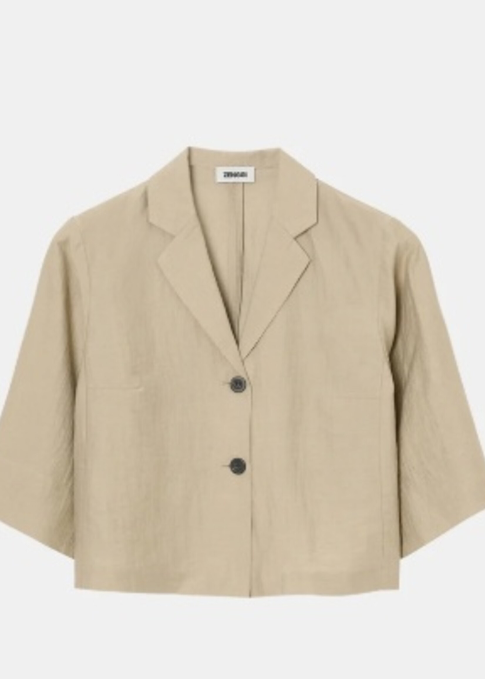 Zenggi Light linen mix cropped shirt X04 1011 646