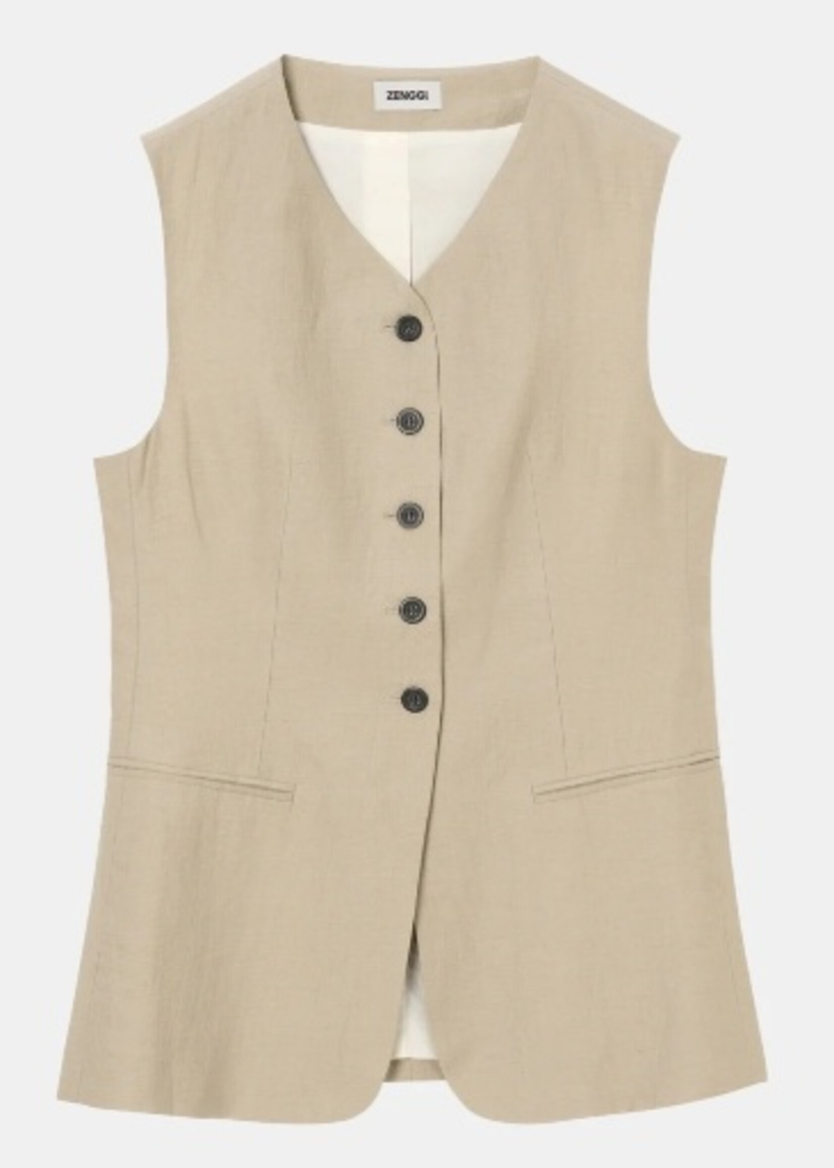 Zenggi Light linnen mix gilet X04 1037 646