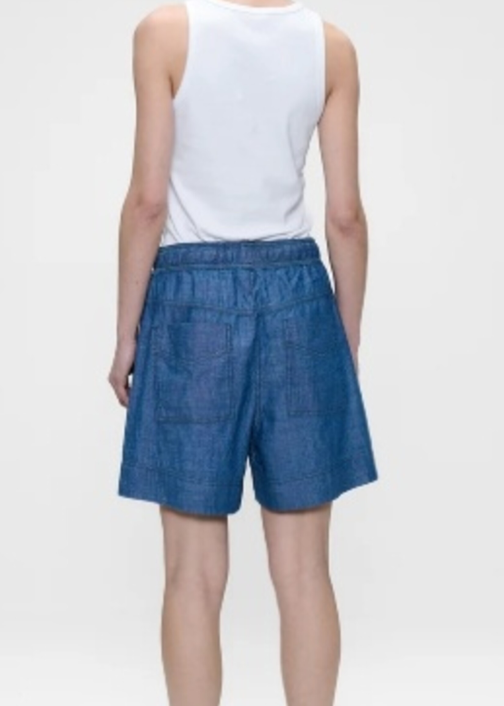 Zenggi Denim chambray shorts