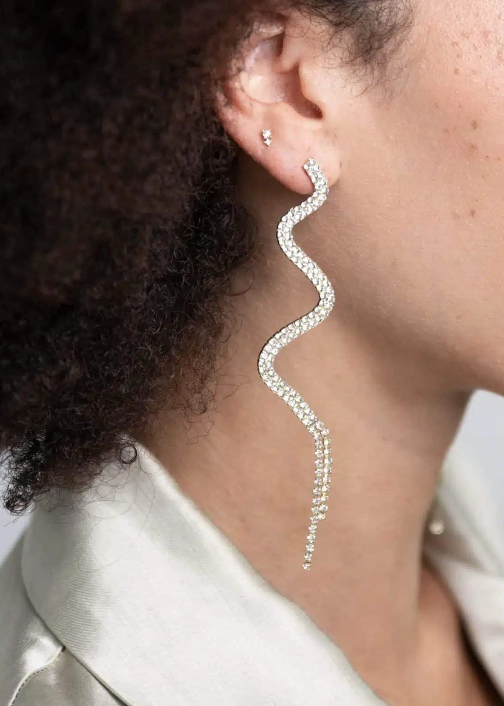 Ellen Beekmans Fijne duo strass oorstekers