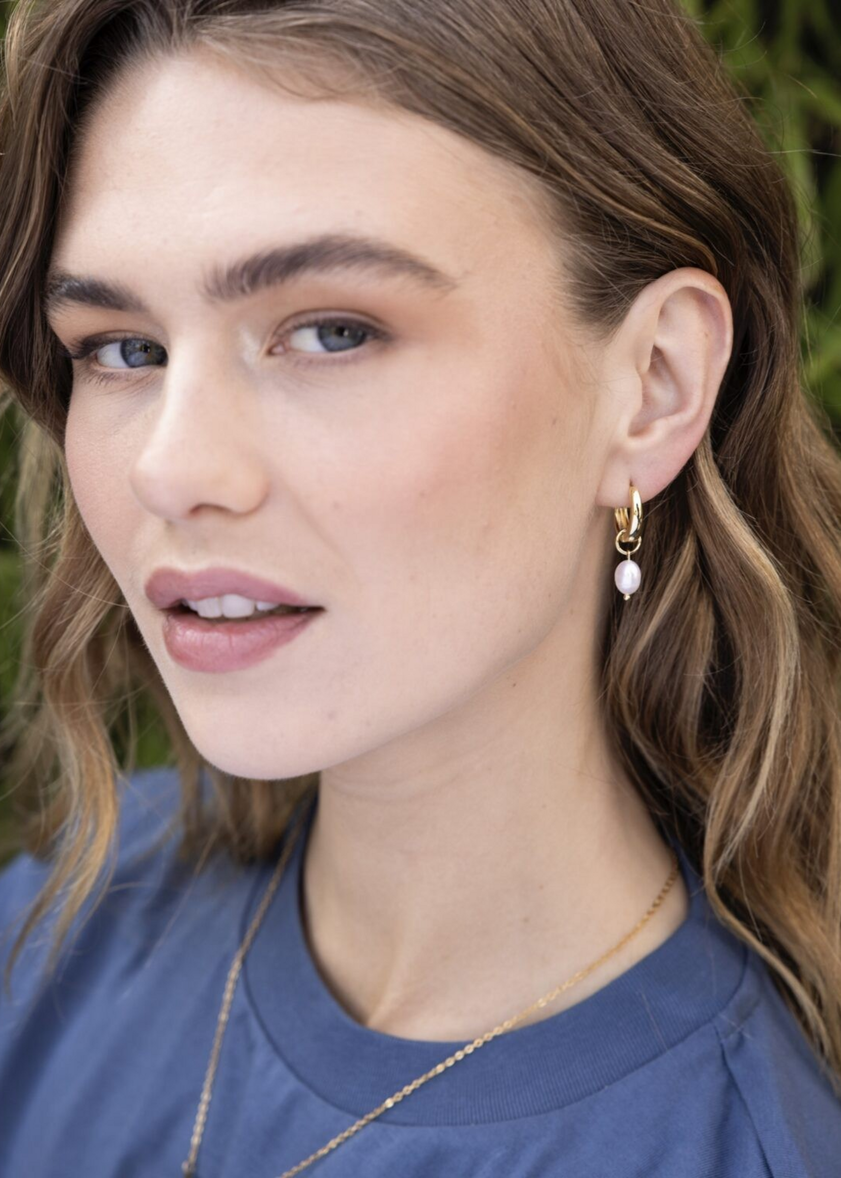 Ellen Beekmans Oorringetjes met parel