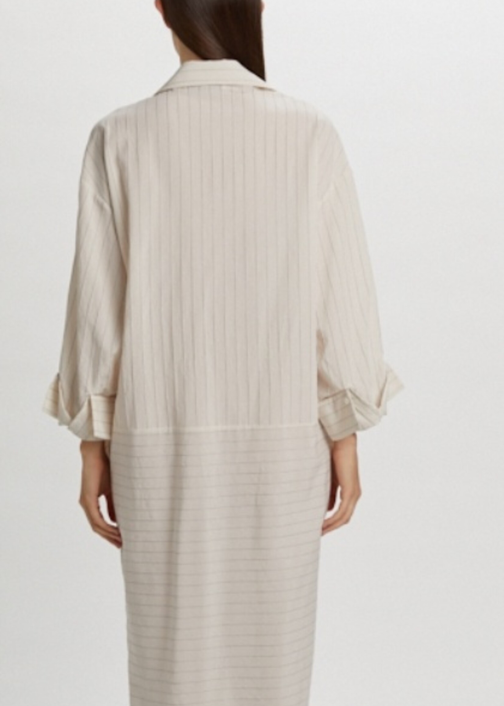 Phisique du role Dress in striped viscose technical