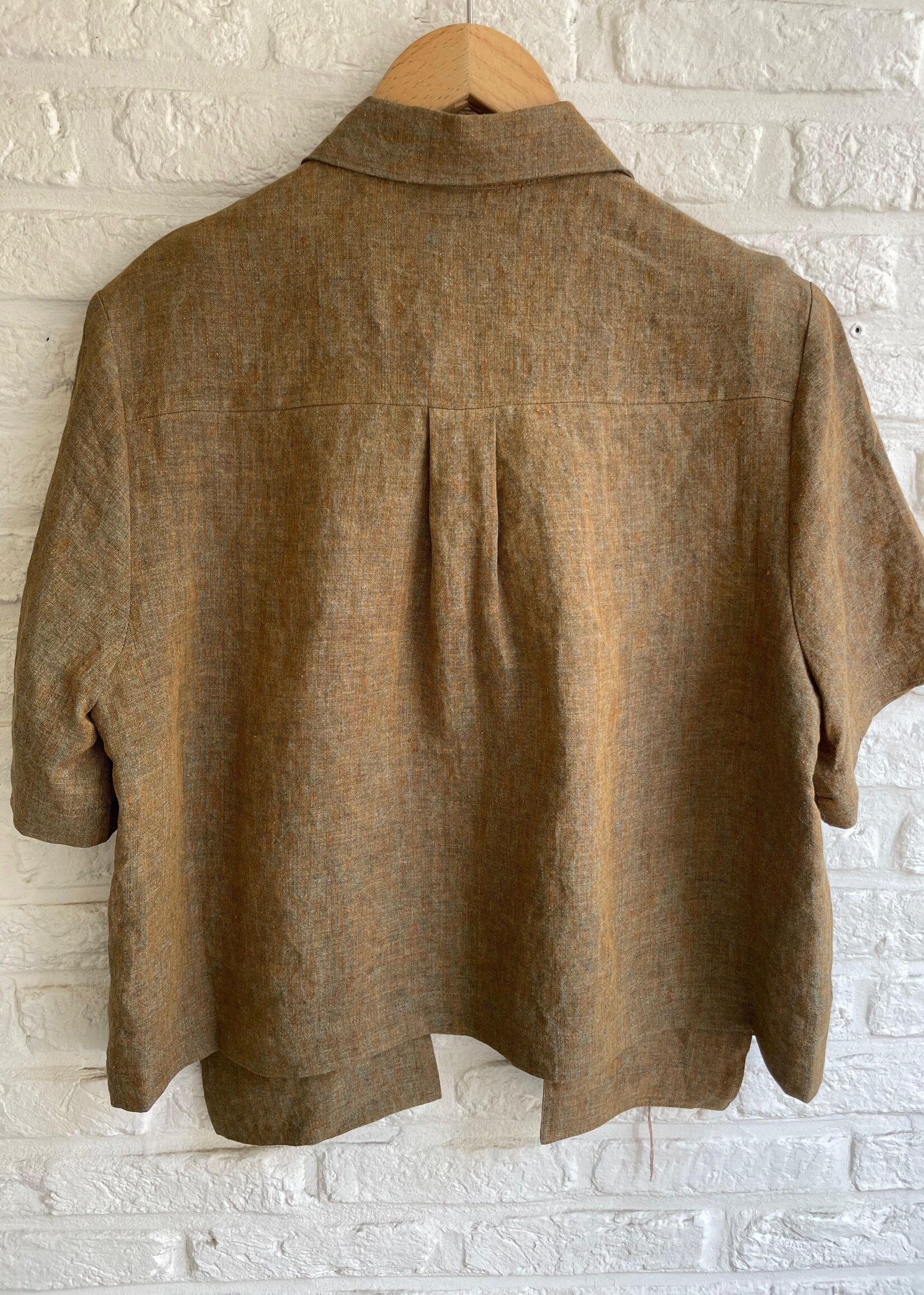 Phisique du role Anna boxy shirt in linen tumbler