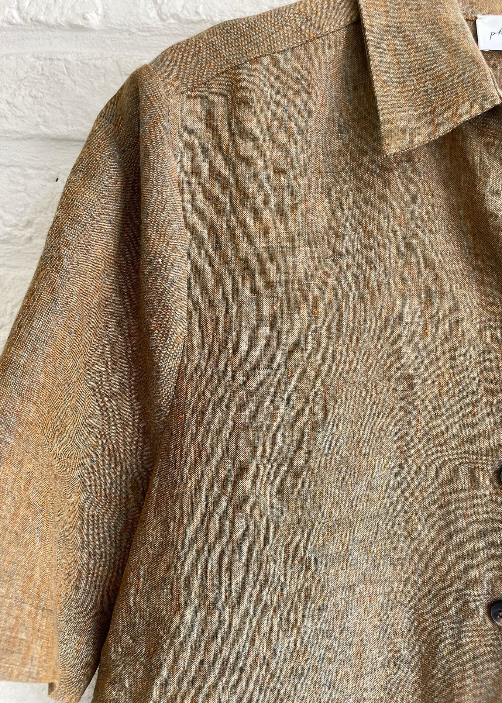 Phisique du role Anna boxy shirt in linen tumbler