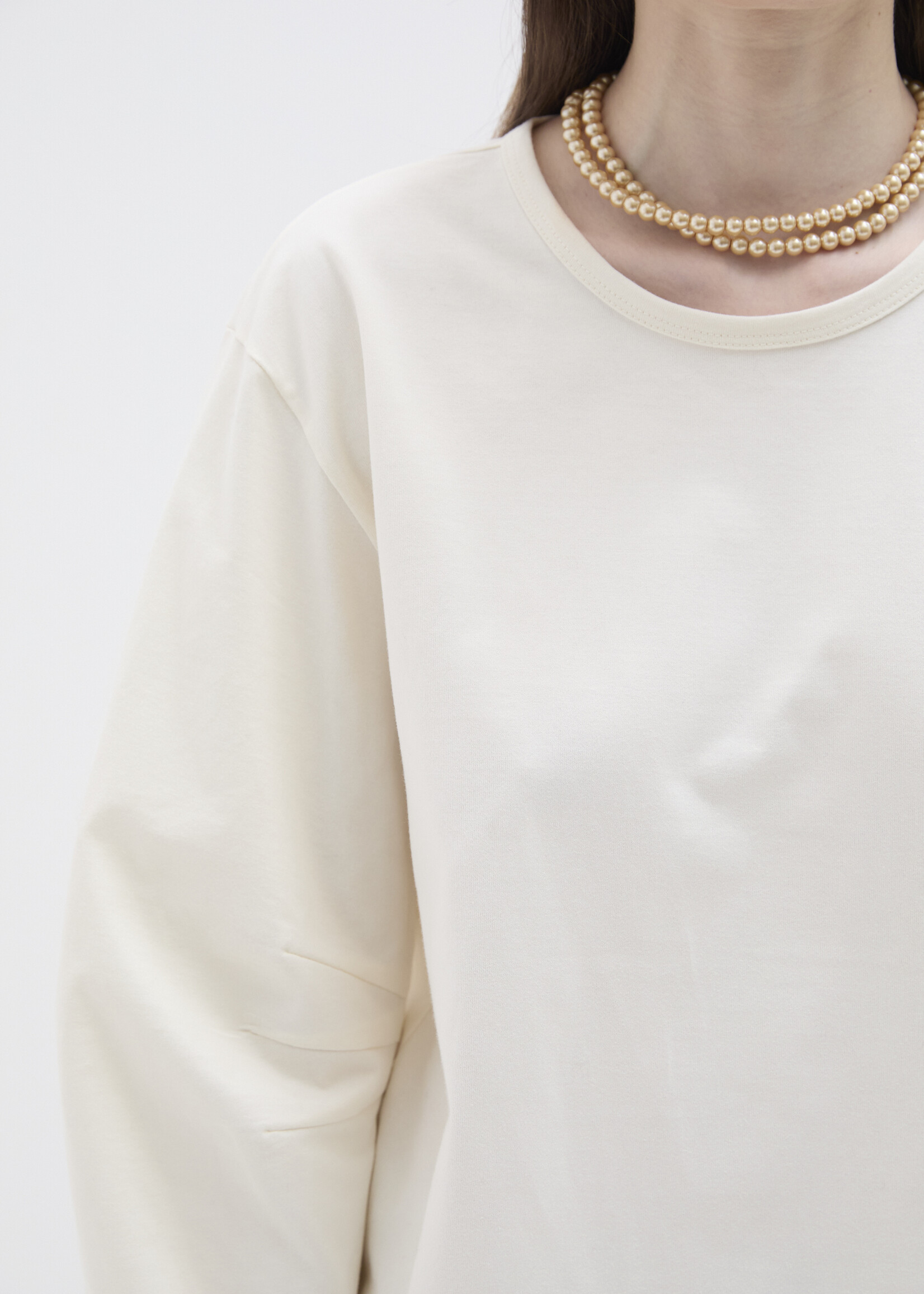Phisique du role T-shirt copact jersey with glass  pearls 26W192