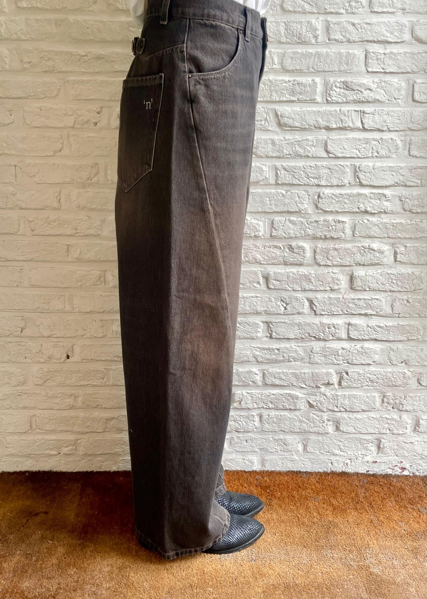 Noir 'n' blue Marlene baggy denim