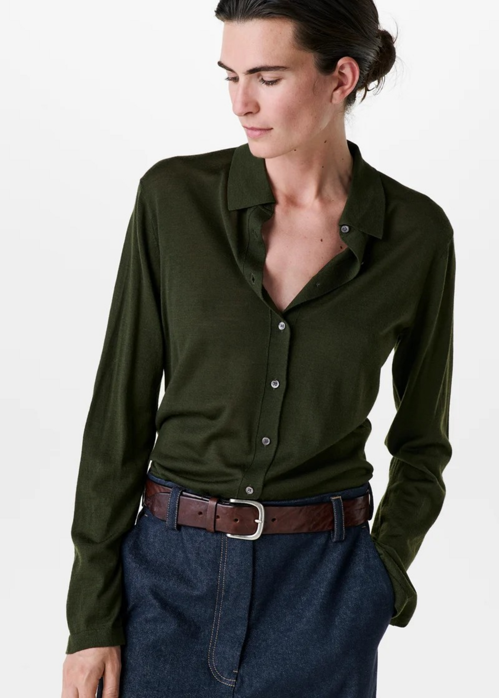 Zenggi Light wool merino knit shirt Y03 1001 3002