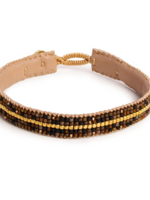Ibu jewels Ibu Jewels - Bracelet the stripe mix mix black