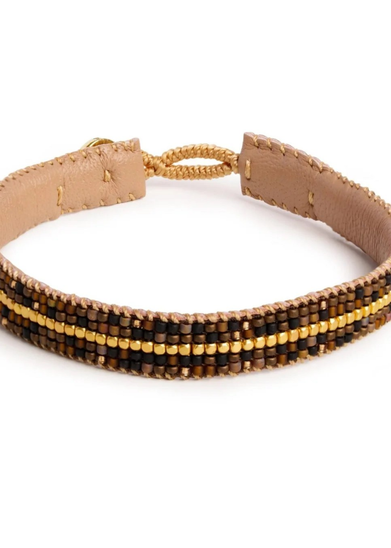 Ibu jewels Bracelet the stripe mix mix black